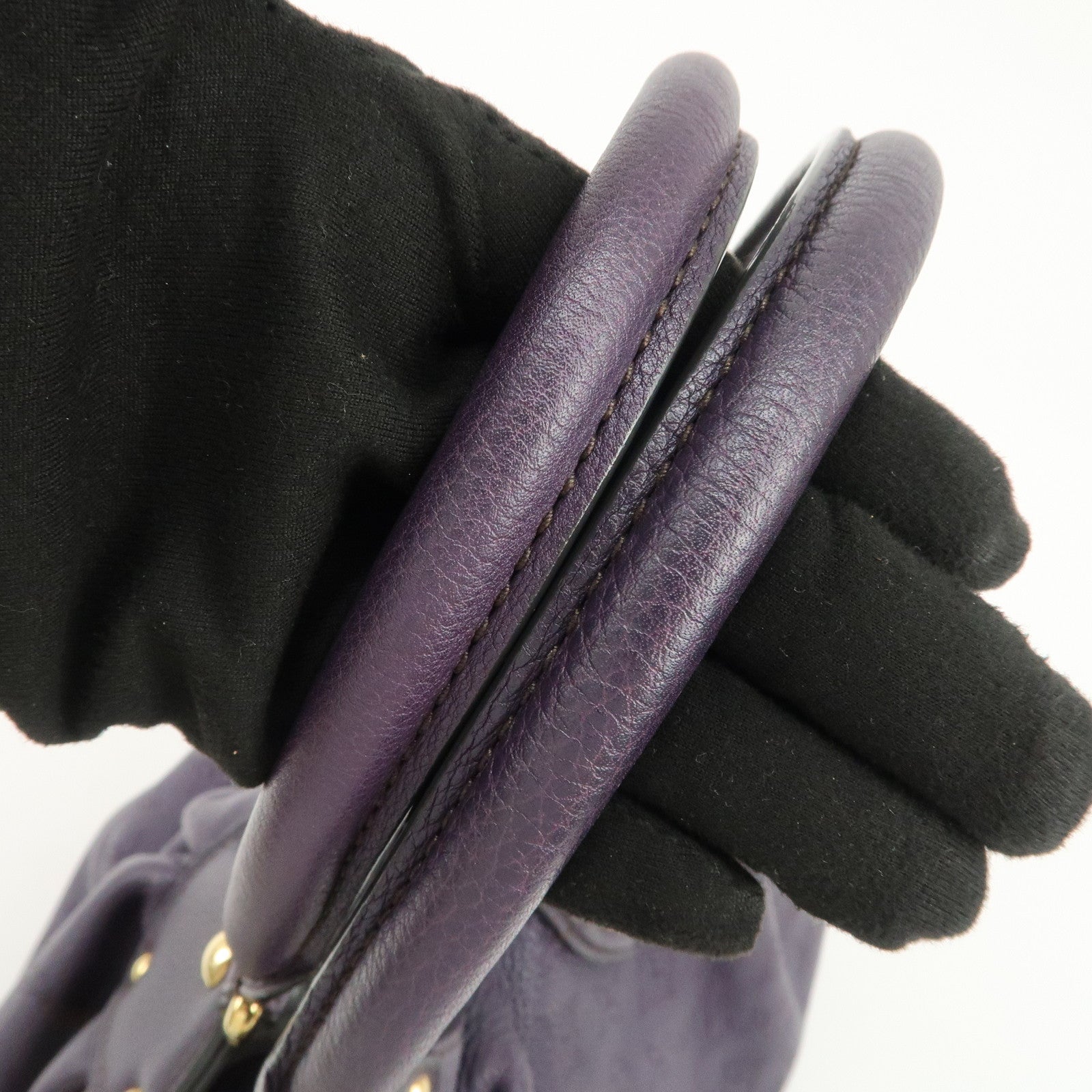 Louis Vuitton Monogram Mahina L Leather Hand Shoulder Bag M93441