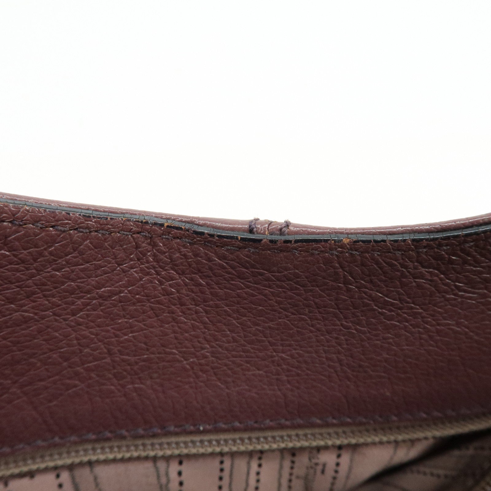 Ferragamo Gancini Leather Tote Bag Hand Bag Light Purple