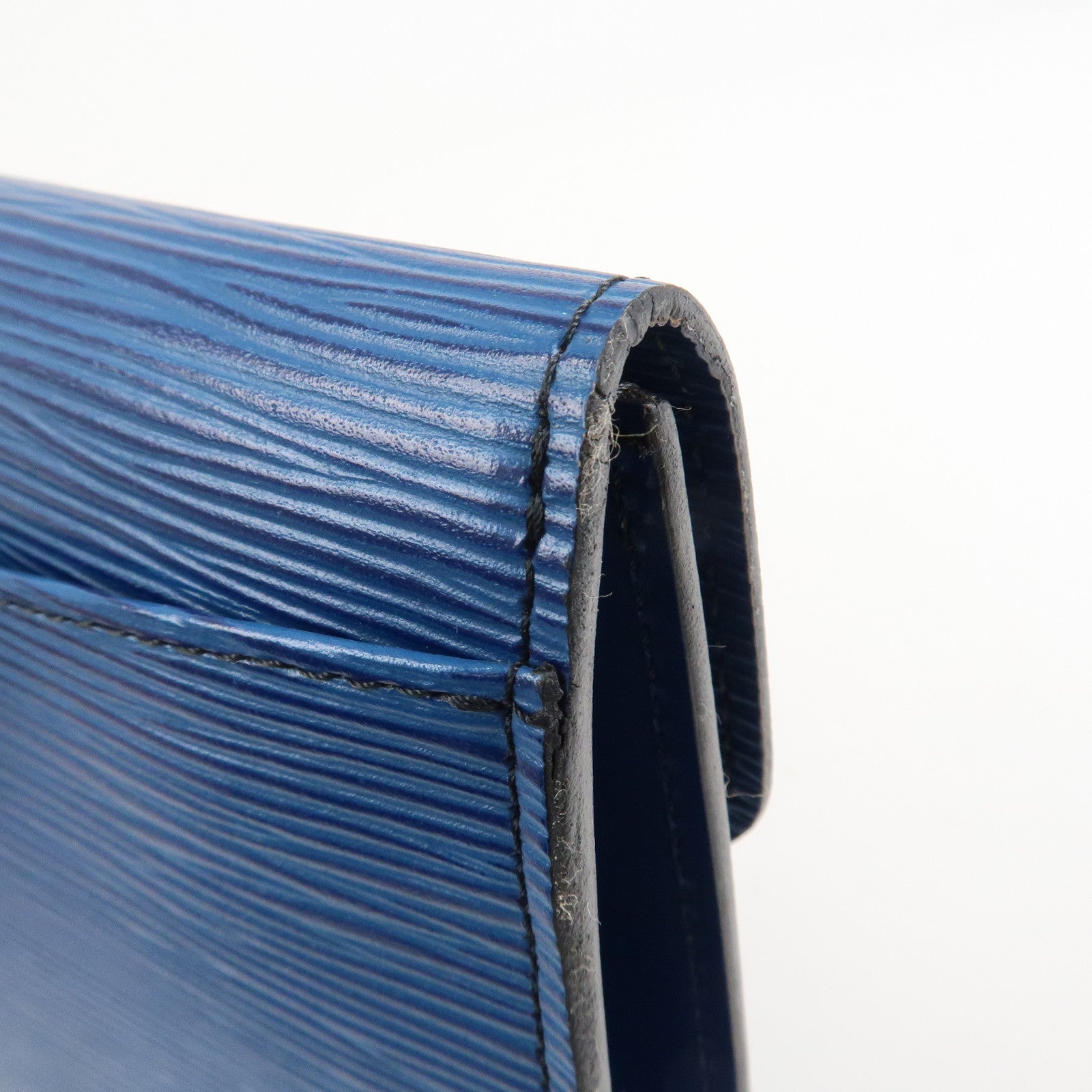 Louis Vuitton Epi Leather Art Deco Toledo Clutch Bag Blue M52635