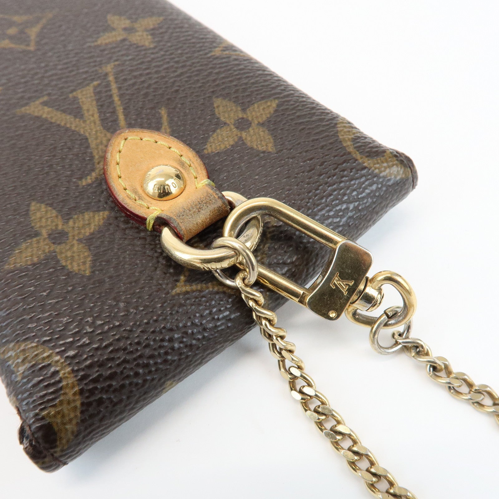Louis Vuitton Monogram Etui Telefonne MM Phone Case Brown M66546