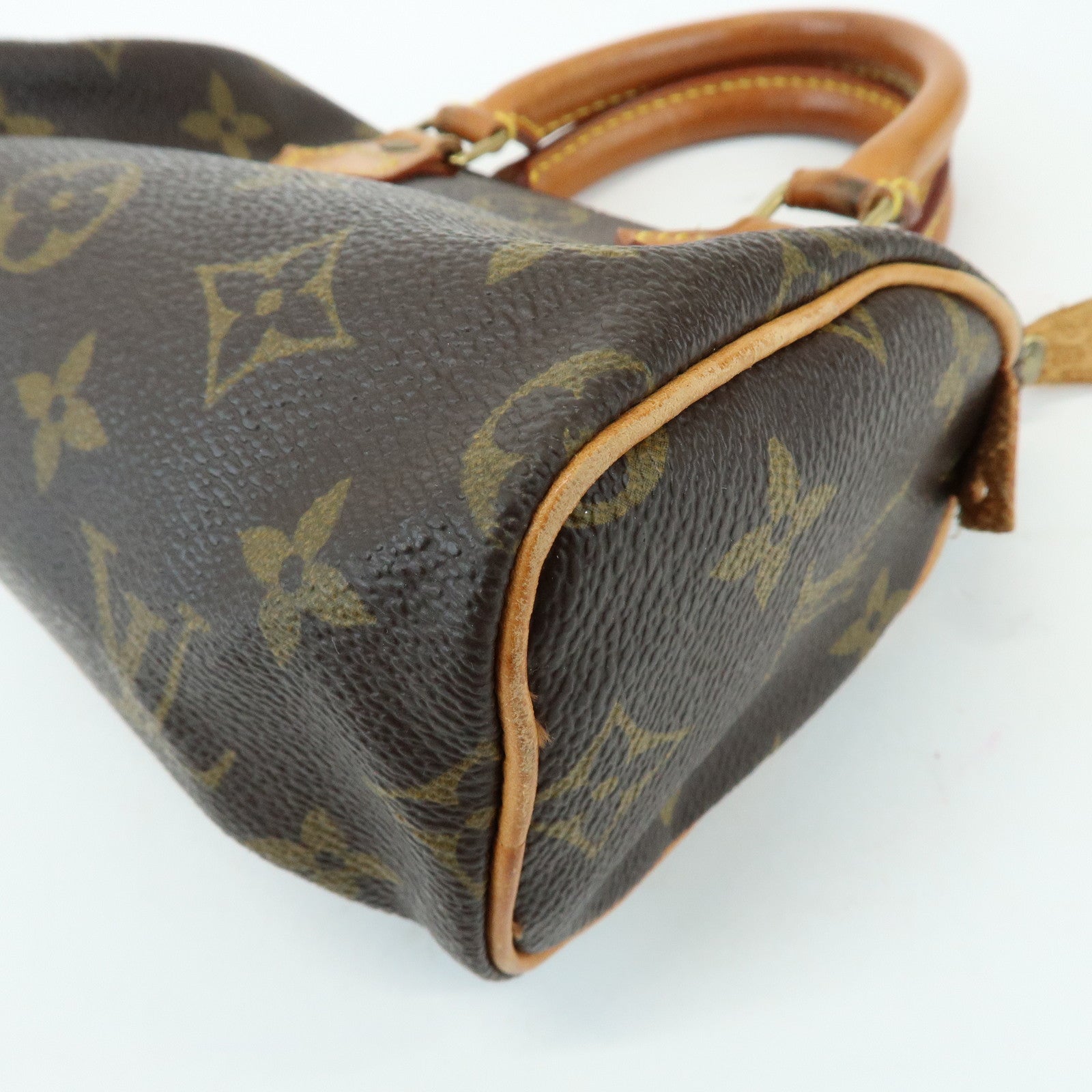 Louis Vuitton Monogram Mini Speedy Hand Shoulder Bag Brown M41534
