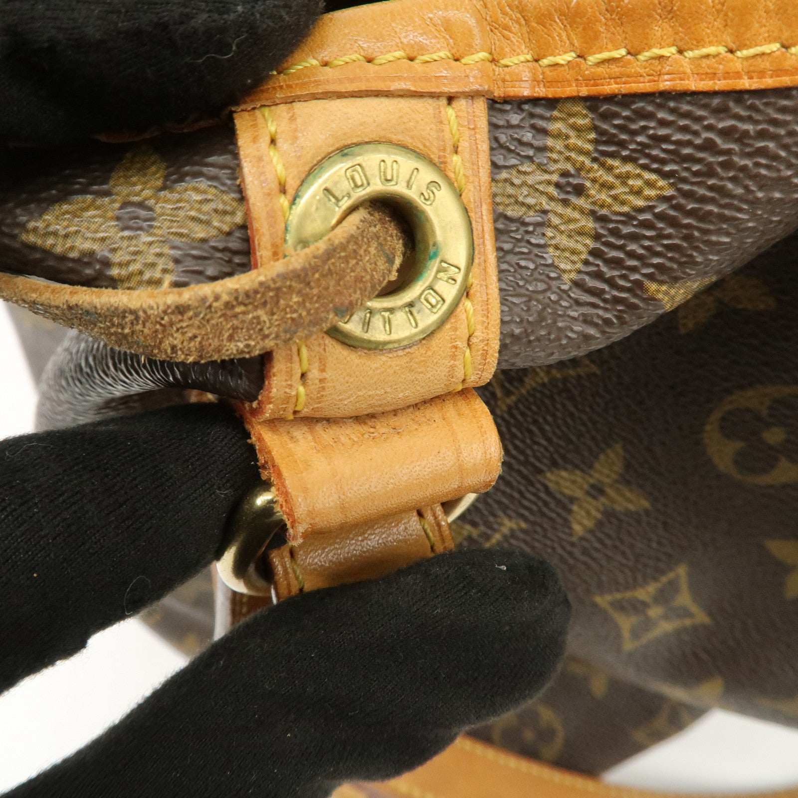 Louis Vuitton Monogram Canvas Petit Noe Shoulder Bag Brown M42226