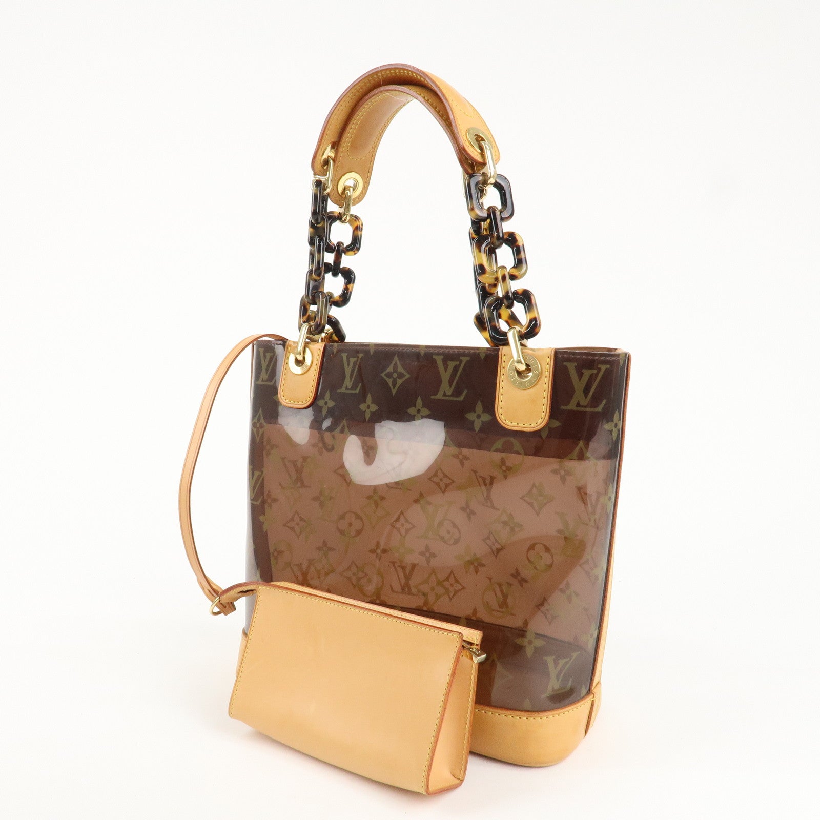 Louis Vuitton Monogram Cabas Ambre PM Vinyl Tote Bag M92502 Used