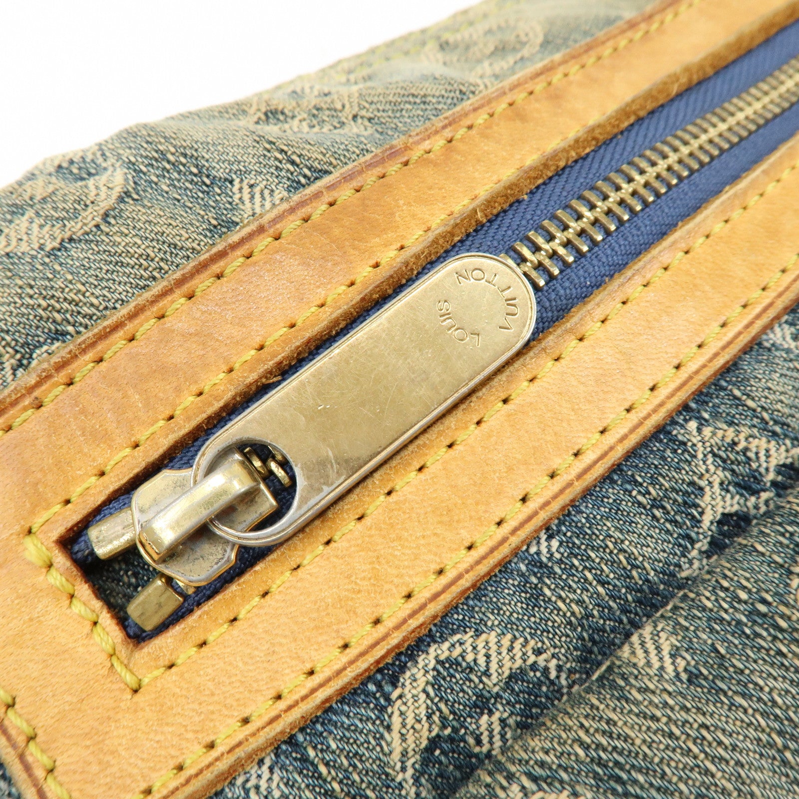 Louis Vuitton Monogram Denim Baggy PM 2Way Bag Shoulder Bag M95049