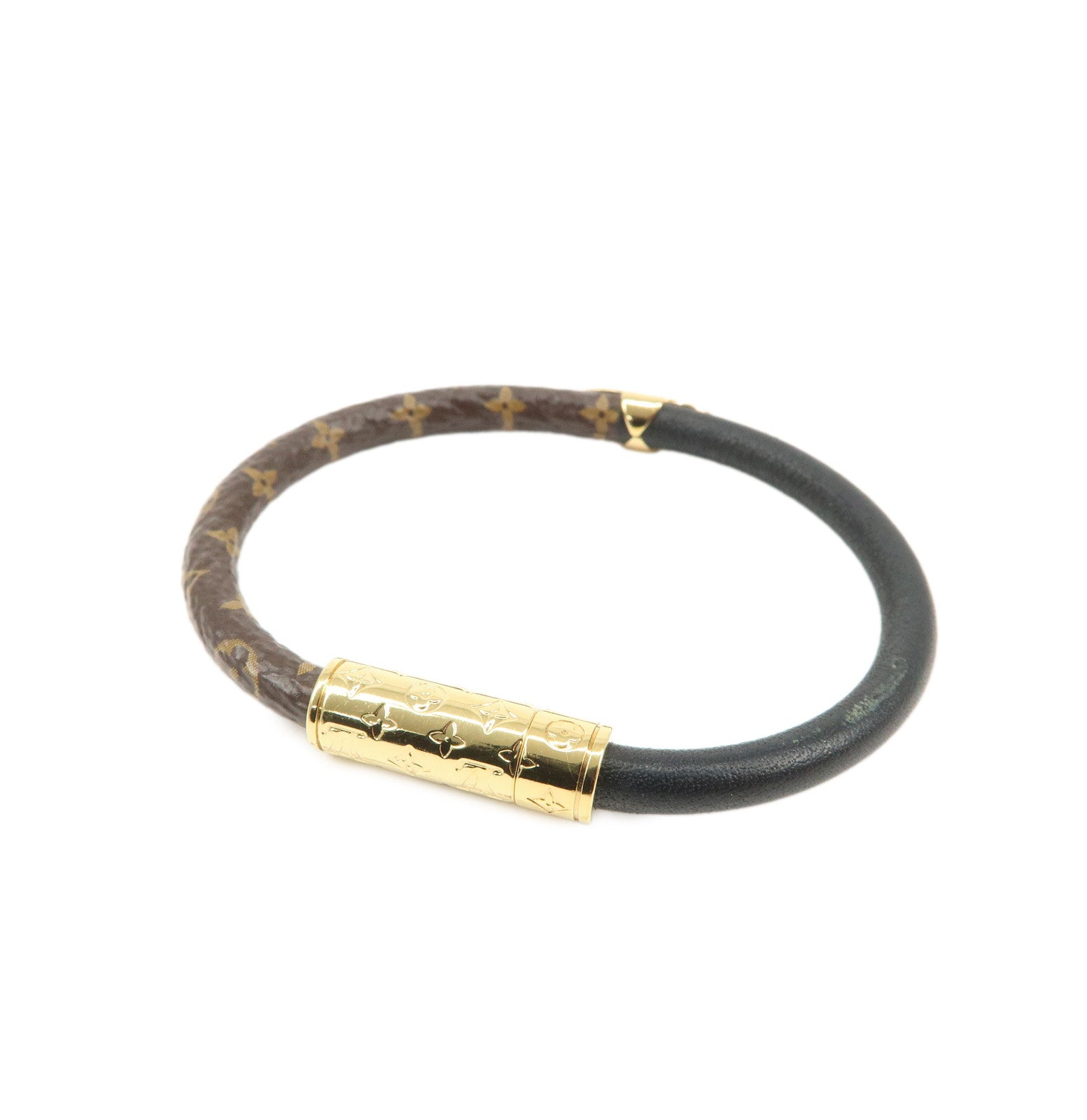 Louis Vuitton Monogram Bracelet Daily Confidential Canvas #17 M8276F Used