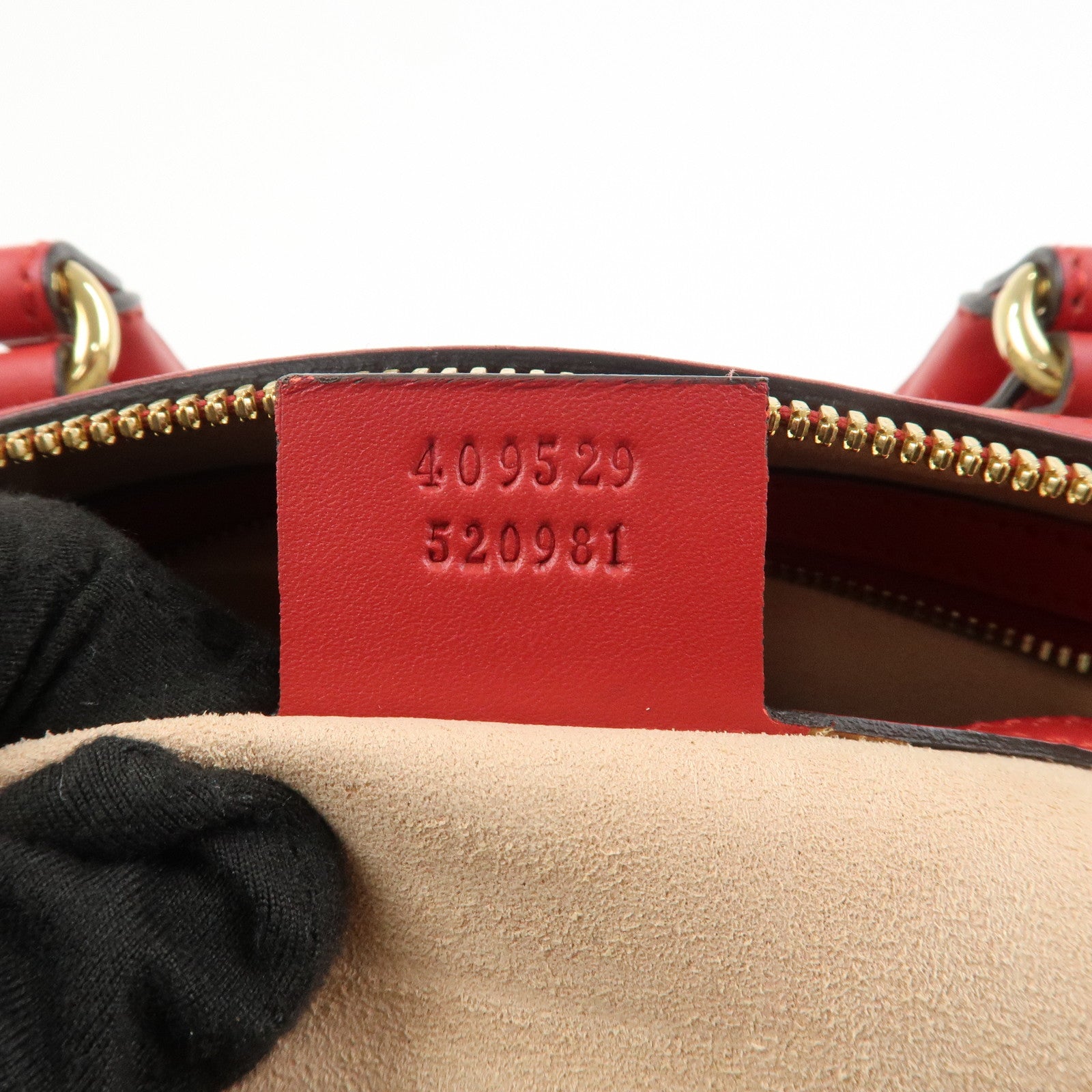 GUCCI GG Supreme Leather 2WAY Bag Shoulder Bag Beige Red 409529