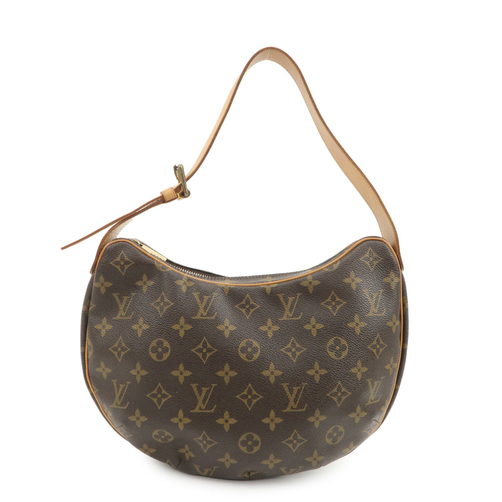 Louis Vuitton Monogram Croissant MM Shoulder Bag Brown M51512
