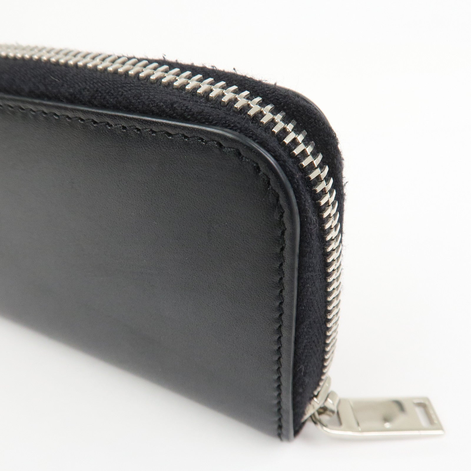 SAINT LAURENT PARIS Leather Coin Case Coin Wallet Black 506522