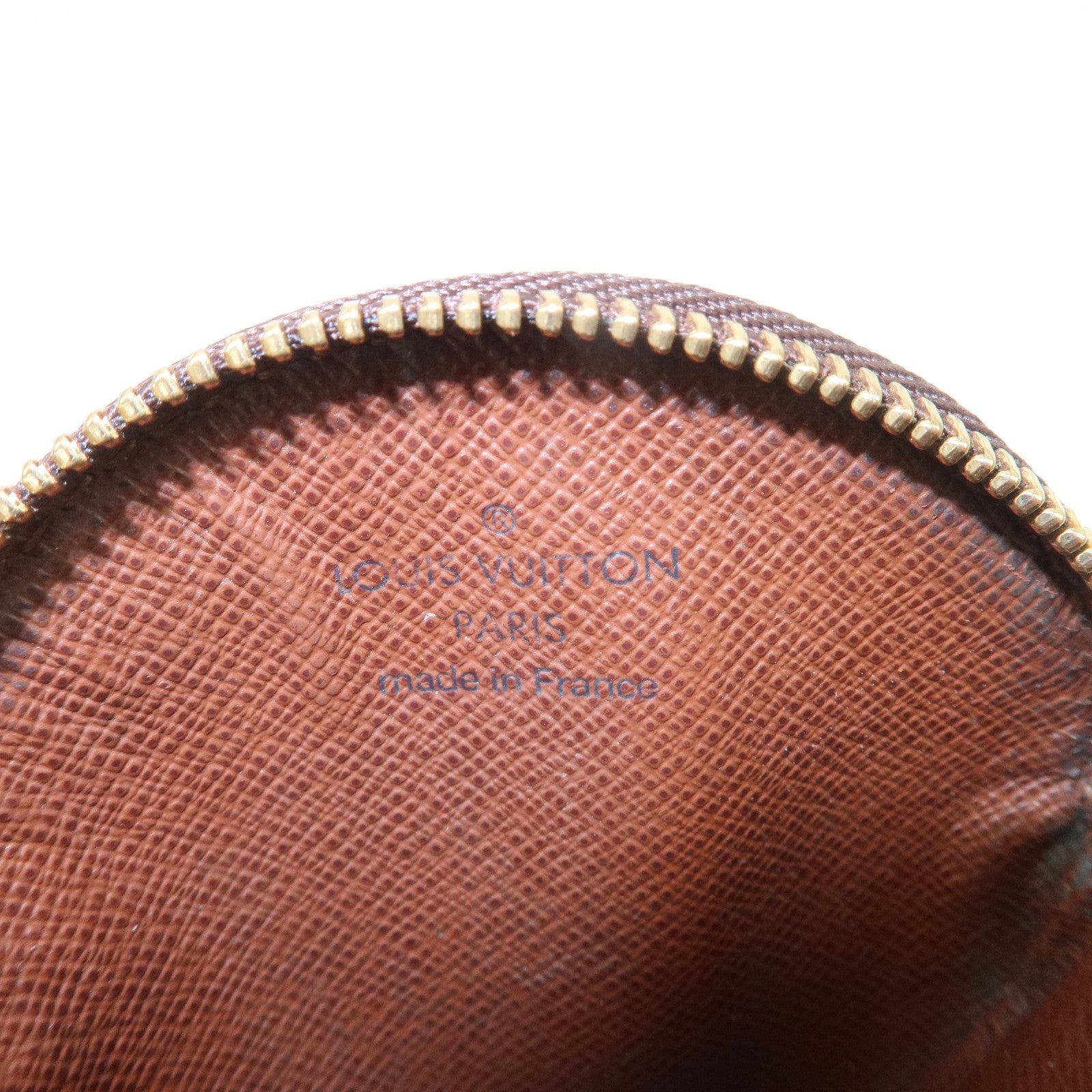 Louis Vuitton Monogram Porte Monnaie Rond Coin Case Brown M61926