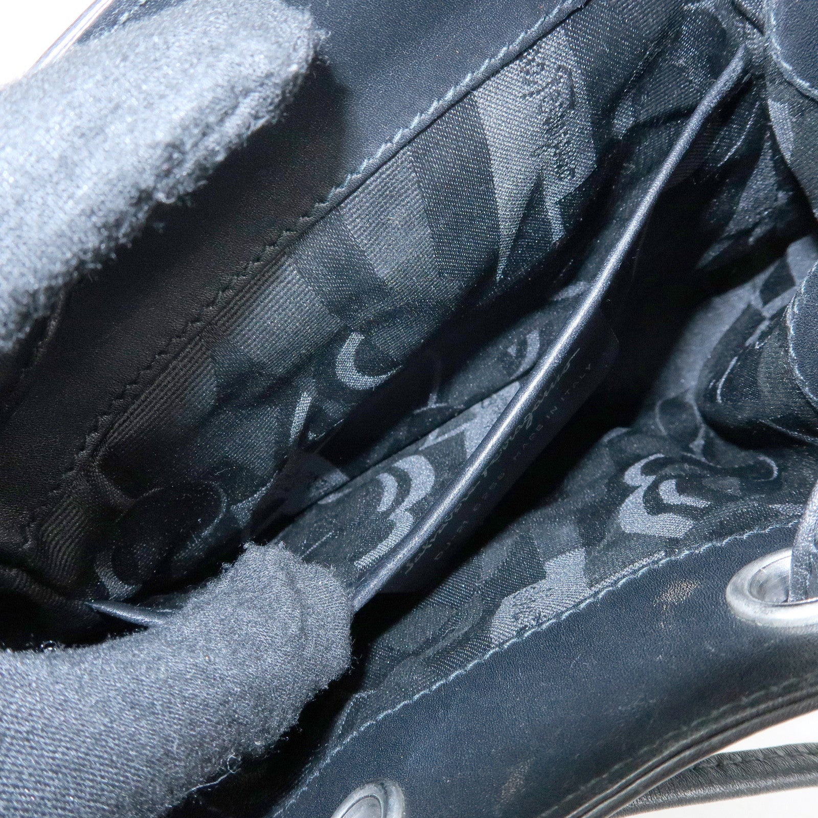 Ferragamo Gancni Leather Mini Backpack Rucksack Black Silver