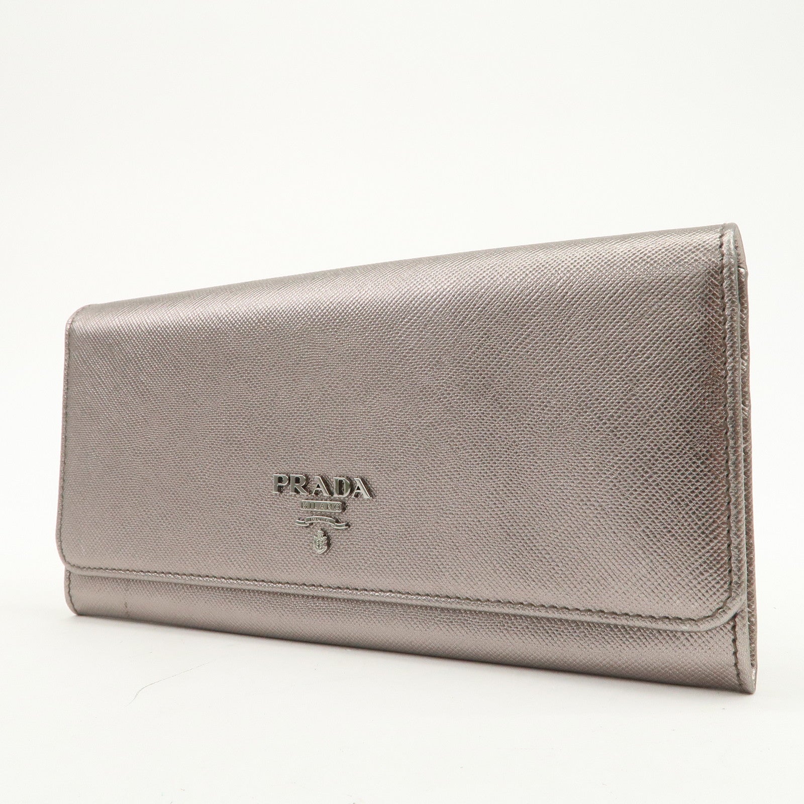 PRADA Leather Saffiano Leather Set of 3 Long Wallet 1MH132/1M1132
