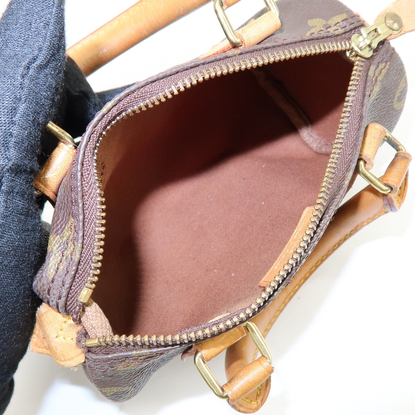 Louis Vuitton Monogram Mini Speedy Hand Bag Shoulder Bag M41534