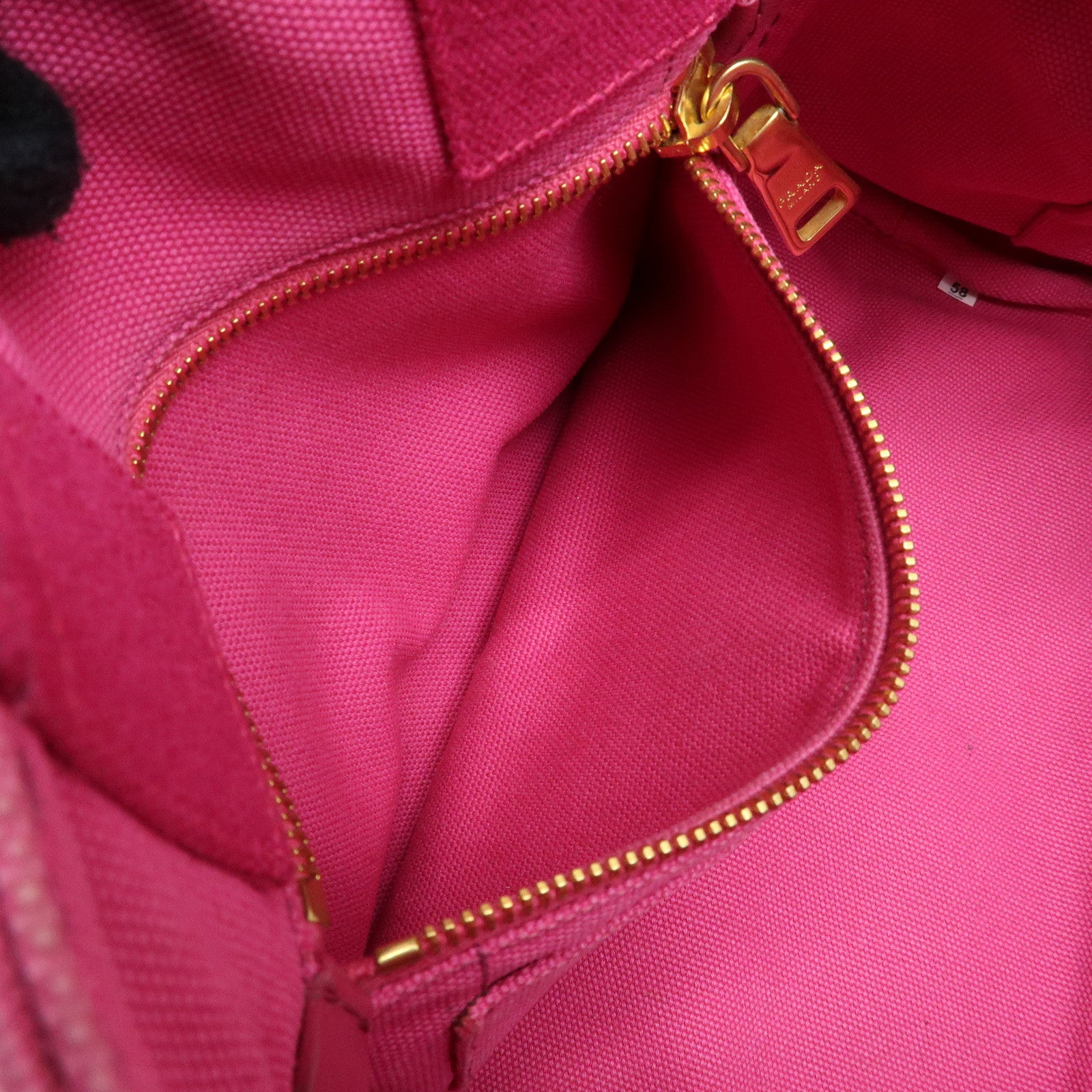 PRADA Triangle Logo Canapa Mini 2Way Bag Hand Bag Pink B2439G