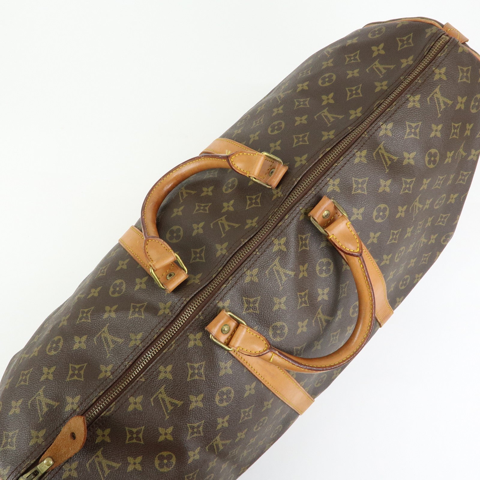 Louis Vuitton Monogram Keep All 60 Boston Bag Brown M41422