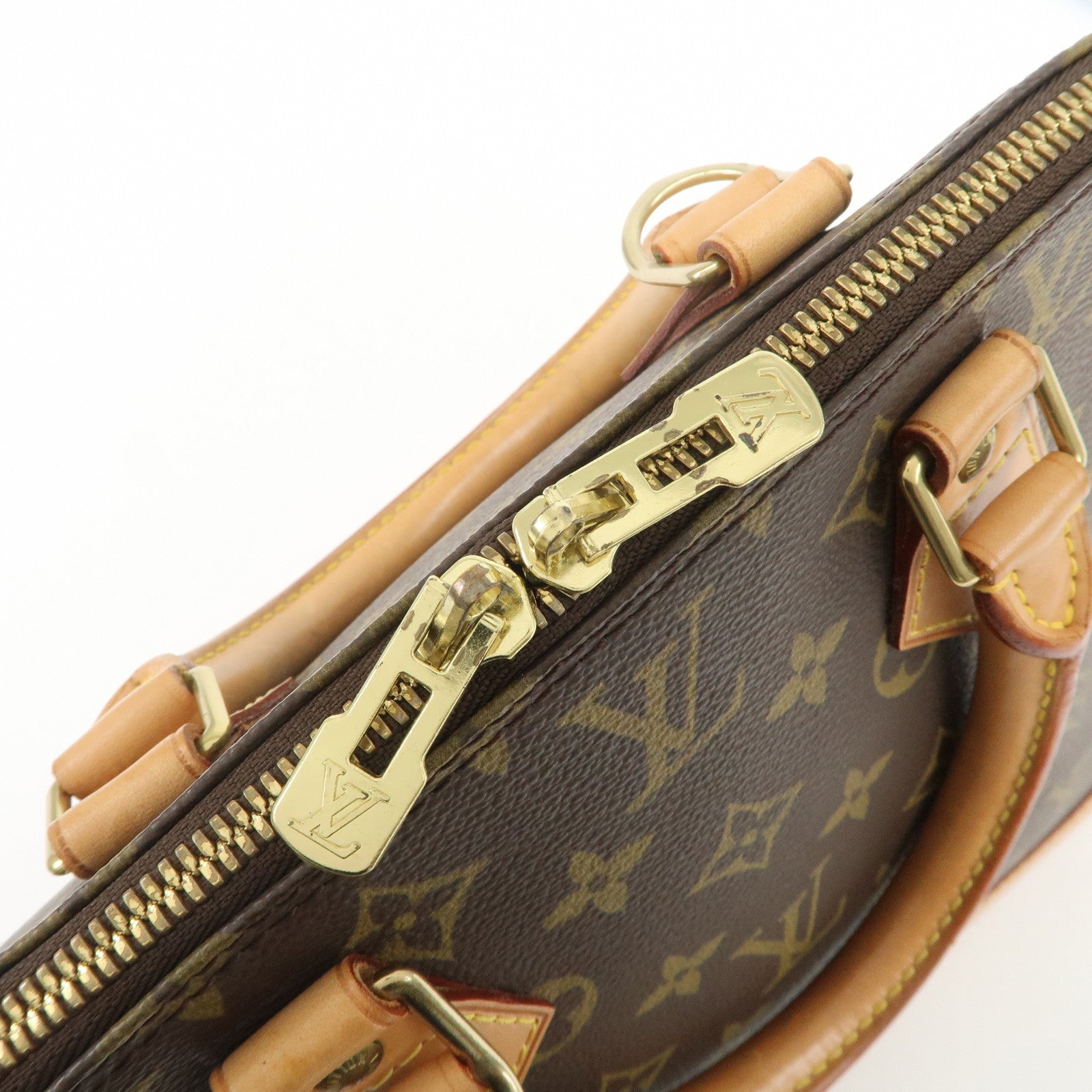Louis Vuitton Monogram Canvas Alma Hand Bag Brown M51130