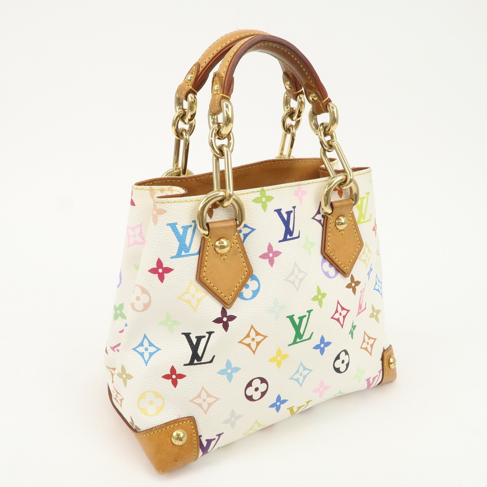 Louis Vuitton Monogram Multicolor Audra Hand Bag Blanc M40047