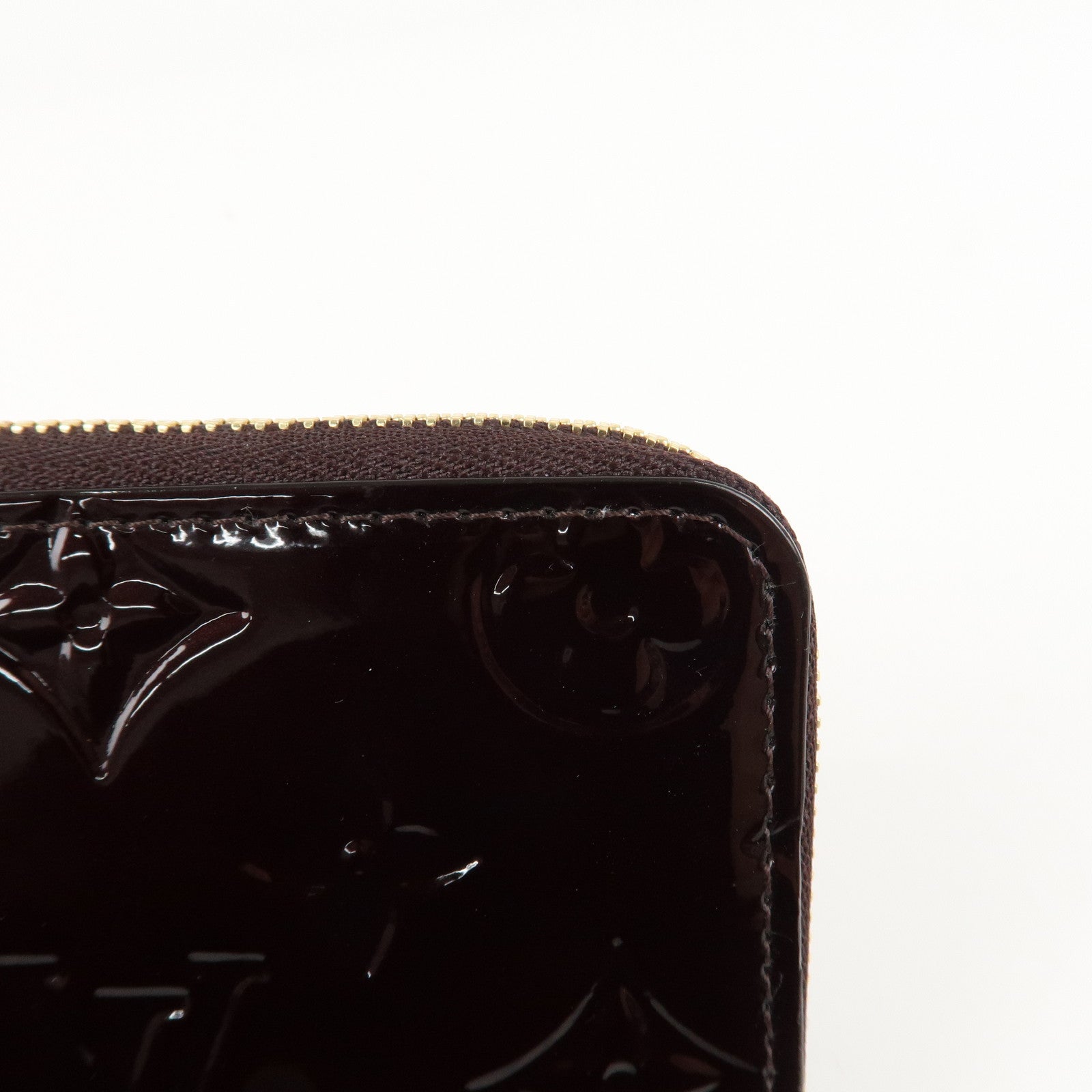 Louis Vuitton Monogram Vernis Zippy Coin Purse Amarante M93607 Used