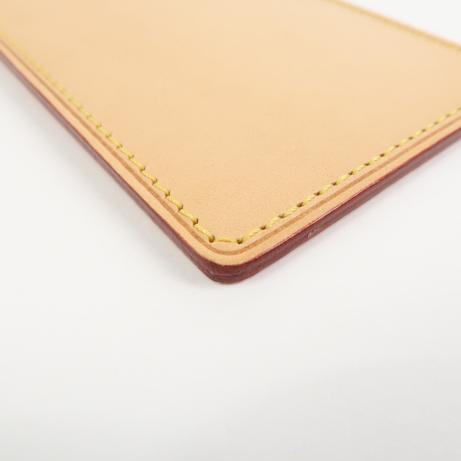 Louis Vuitton Porte-Carte Trunk Leather Card Case Beige M62363