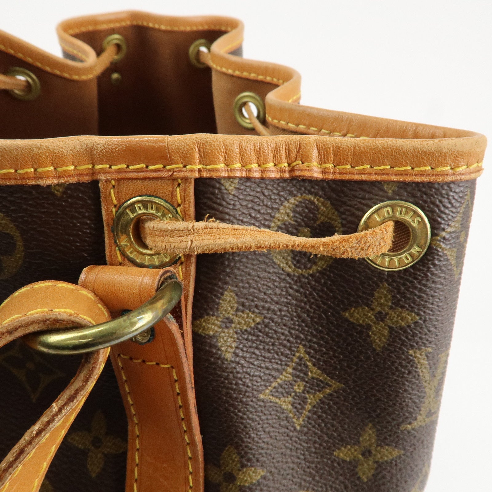 Louis Vuitton Monogram Noe Shoulder Bag Hand Bag Brown M42224 Used