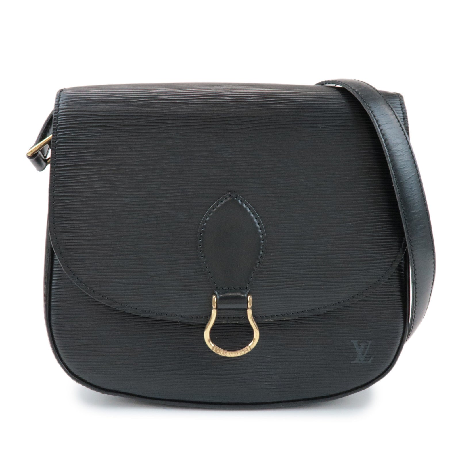Louis Vuitton Epi Saint Cloud Shoulder Bag Black Noir M52192