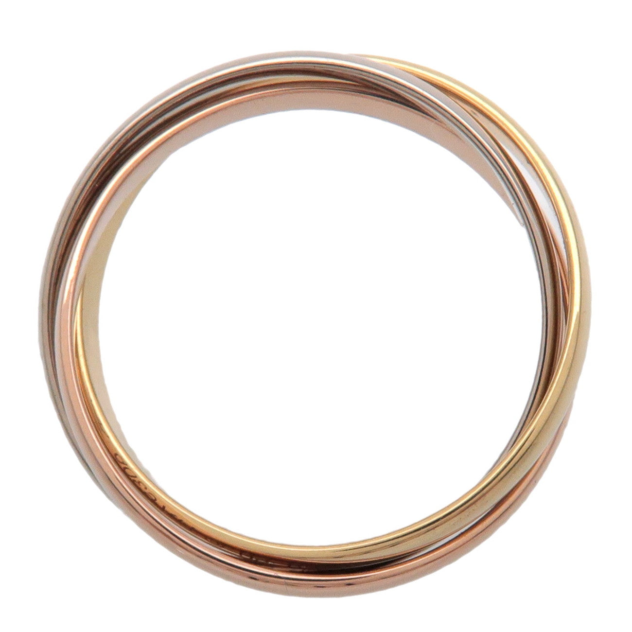 Cartier Trinity Ring SM #50 K18 750YG/WG/PG Gold US5.5 EU50 HK12