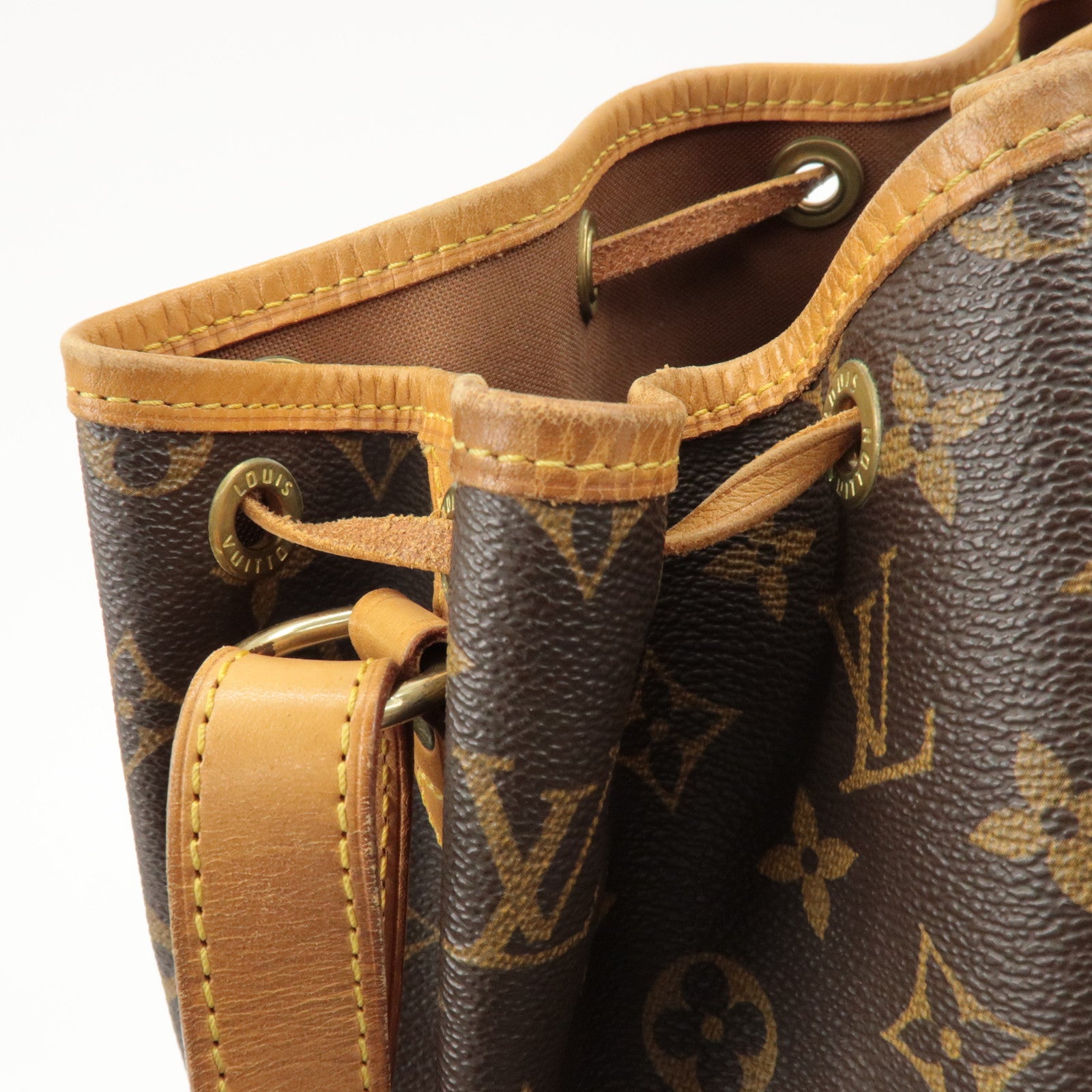 Louis Vuitton Monogram Noe Shoulder Bag Hand Bag Brown M42224 Used