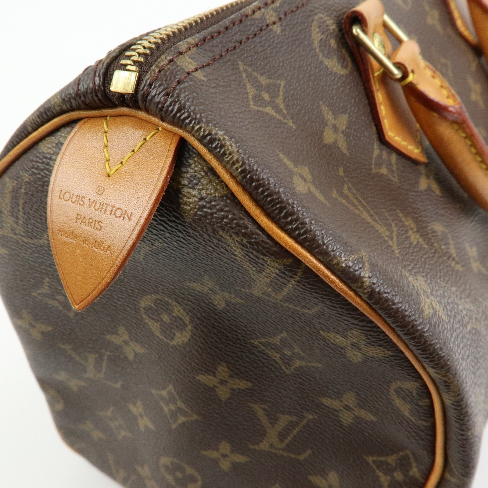 Louis Vuitton Monogram Speedy 30 Boston Bag Hand Bag Brown M41526