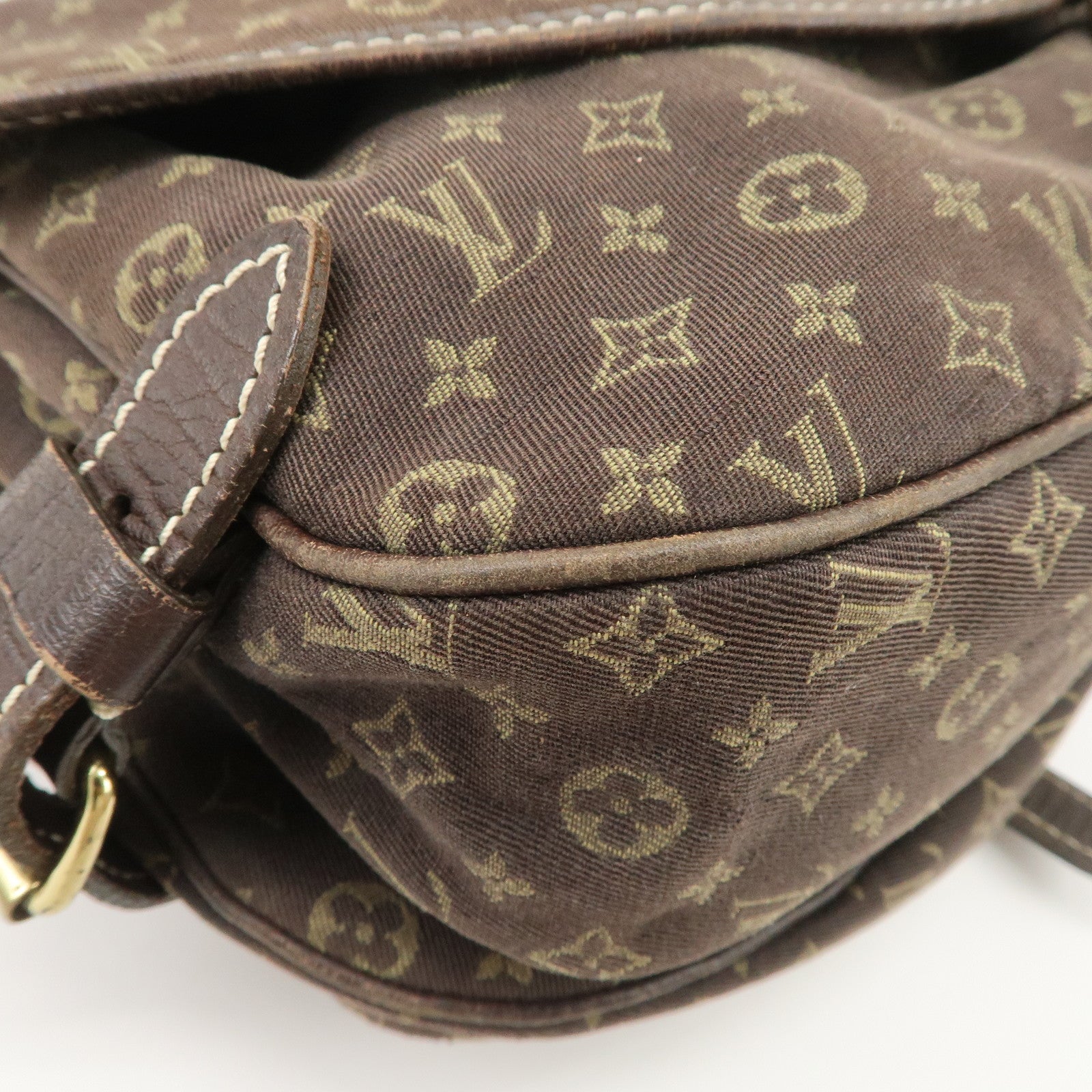 Louis Vuitton Monogram Mini Saumur 30 Hand Bag Brown Canvas M95227 Used