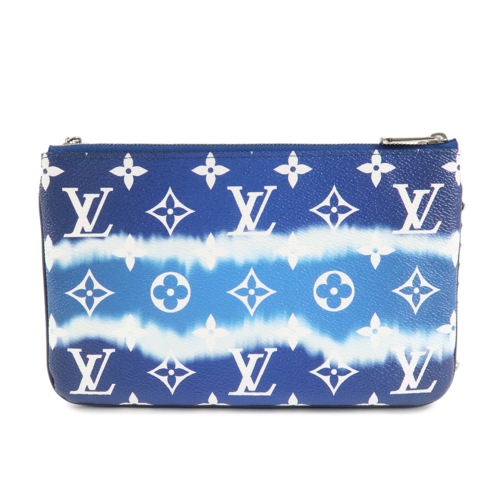 Louis Vuitton LV Escal Pochette Double Zip Shoulder Bag Blue M69124 Used
