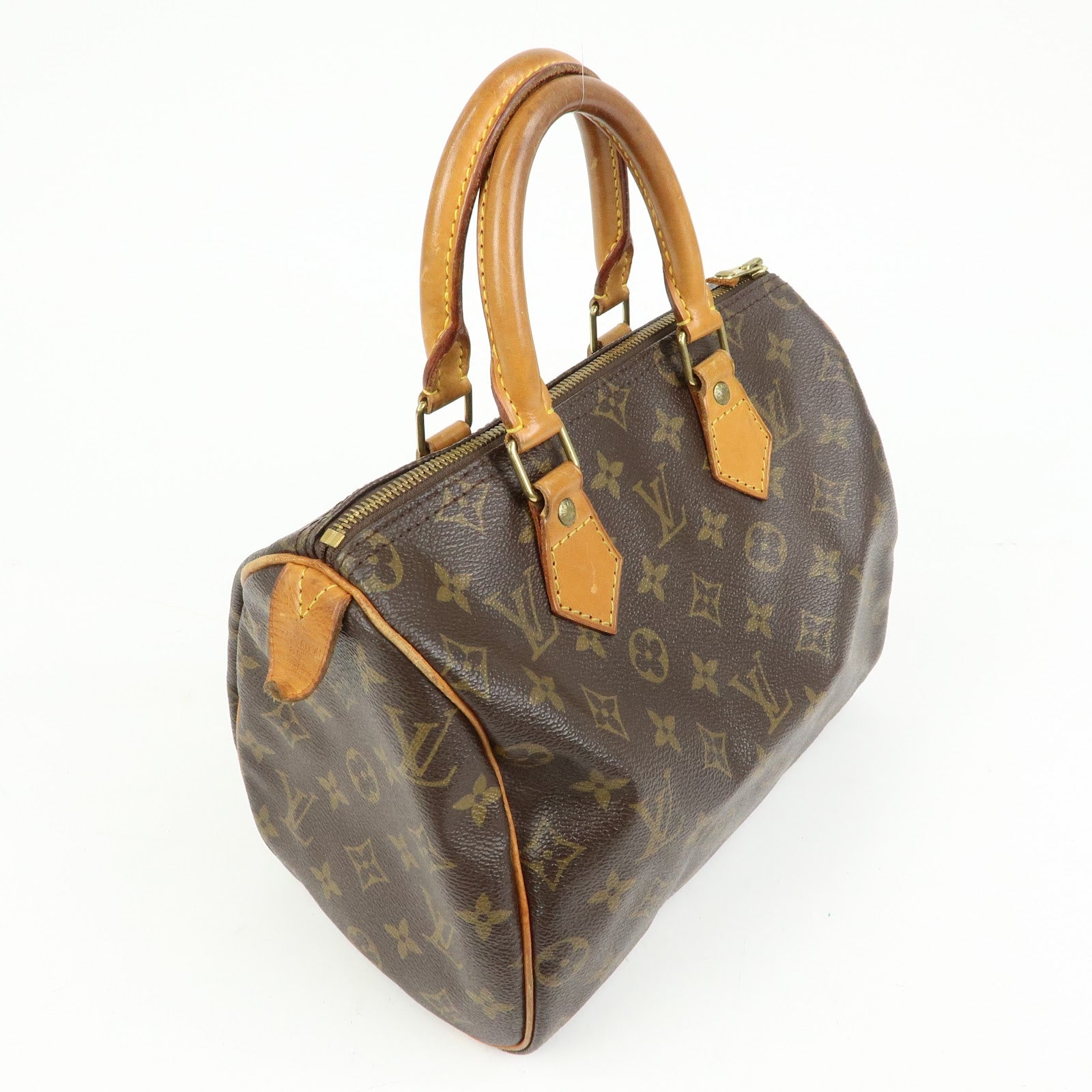 Louis Vuitton Monogram Speedy 25 Boston Bag Hand Bag Brown M41528