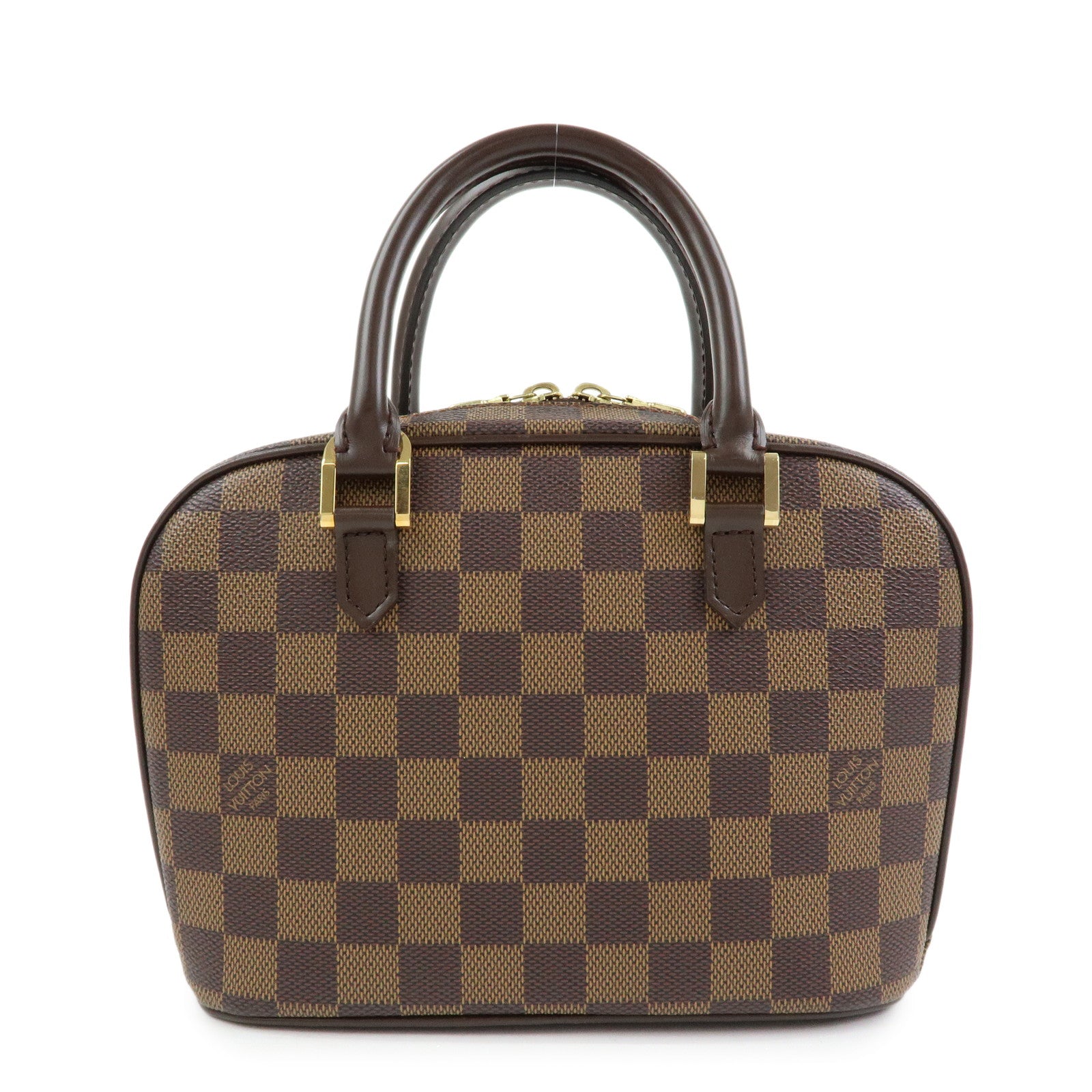 Louis Vuitton Saleya Mini Damier Ebene Canvas Leather Hand Bag