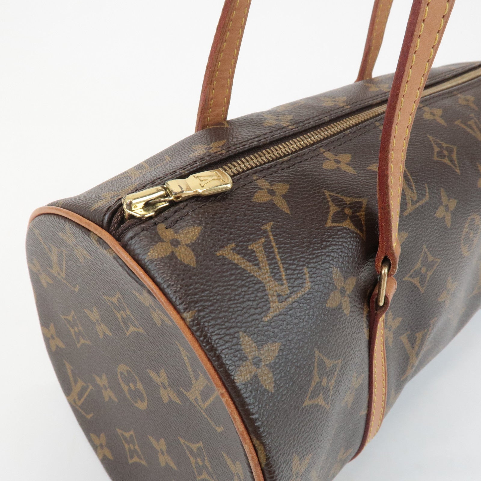 Louis Vuitton Monogram Papillon 30 Hand Bag New Style Brown M51385