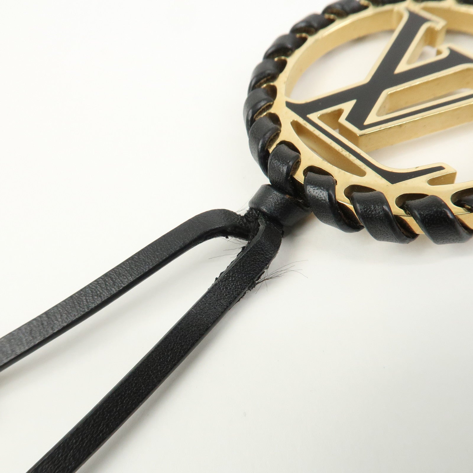 Louis Vuitton Porte Cles Very LV Circle Bag Charm Black M63082
