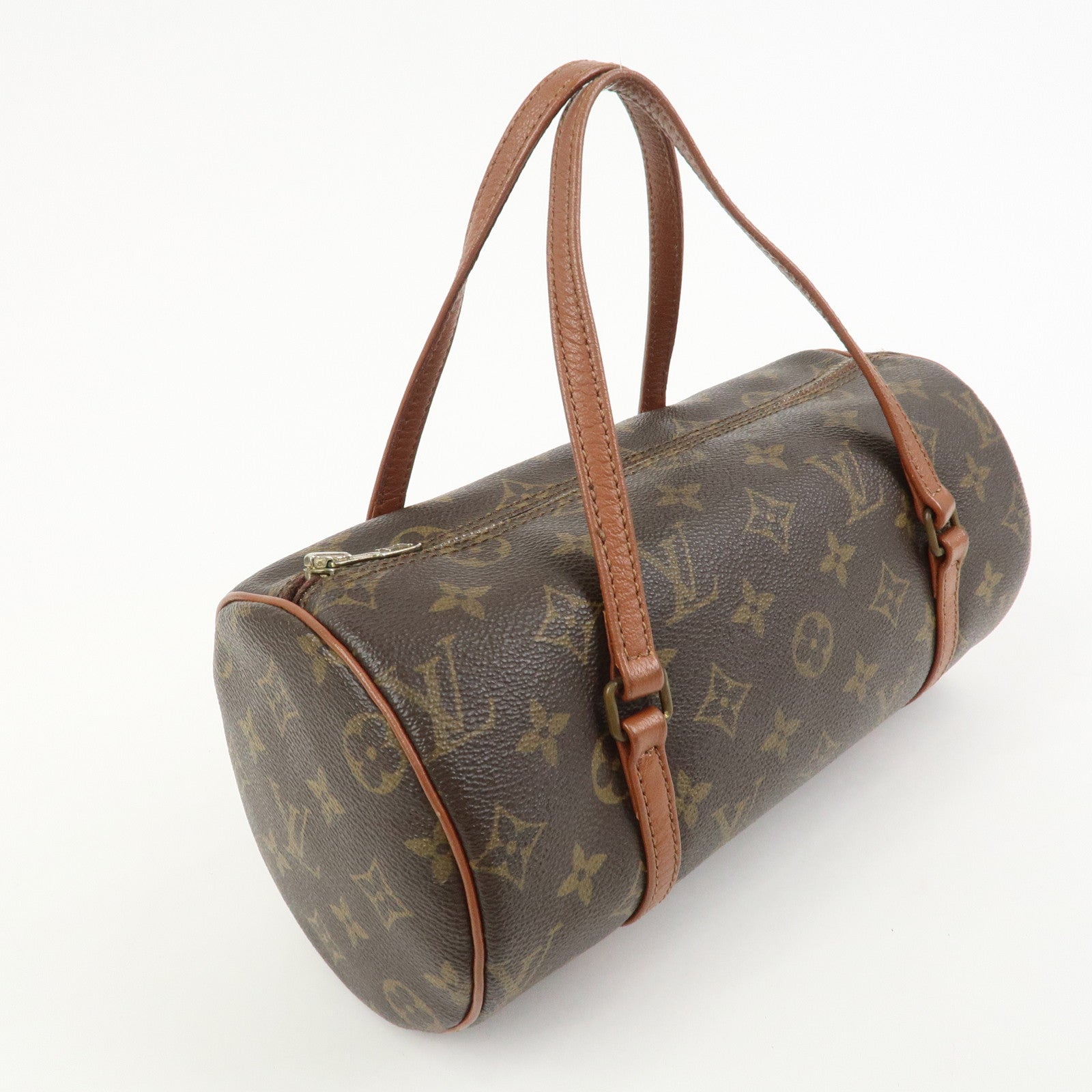 Louis Vuitton Monogram Papillon 26 Hand Bag Old Style Brown M51366