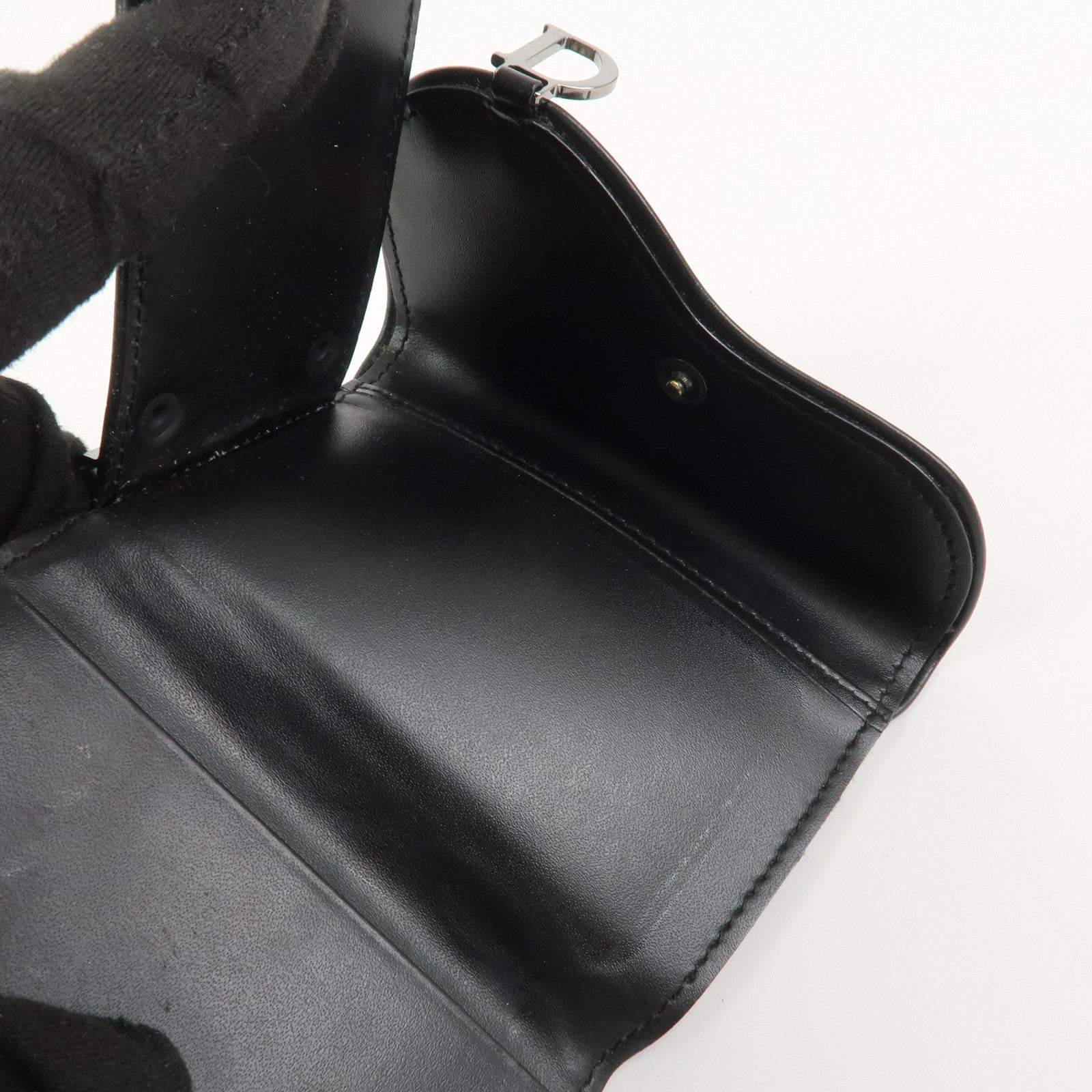 Christian Dior Trotter Jacguard Canvas Saddle 6 Rings Key Case