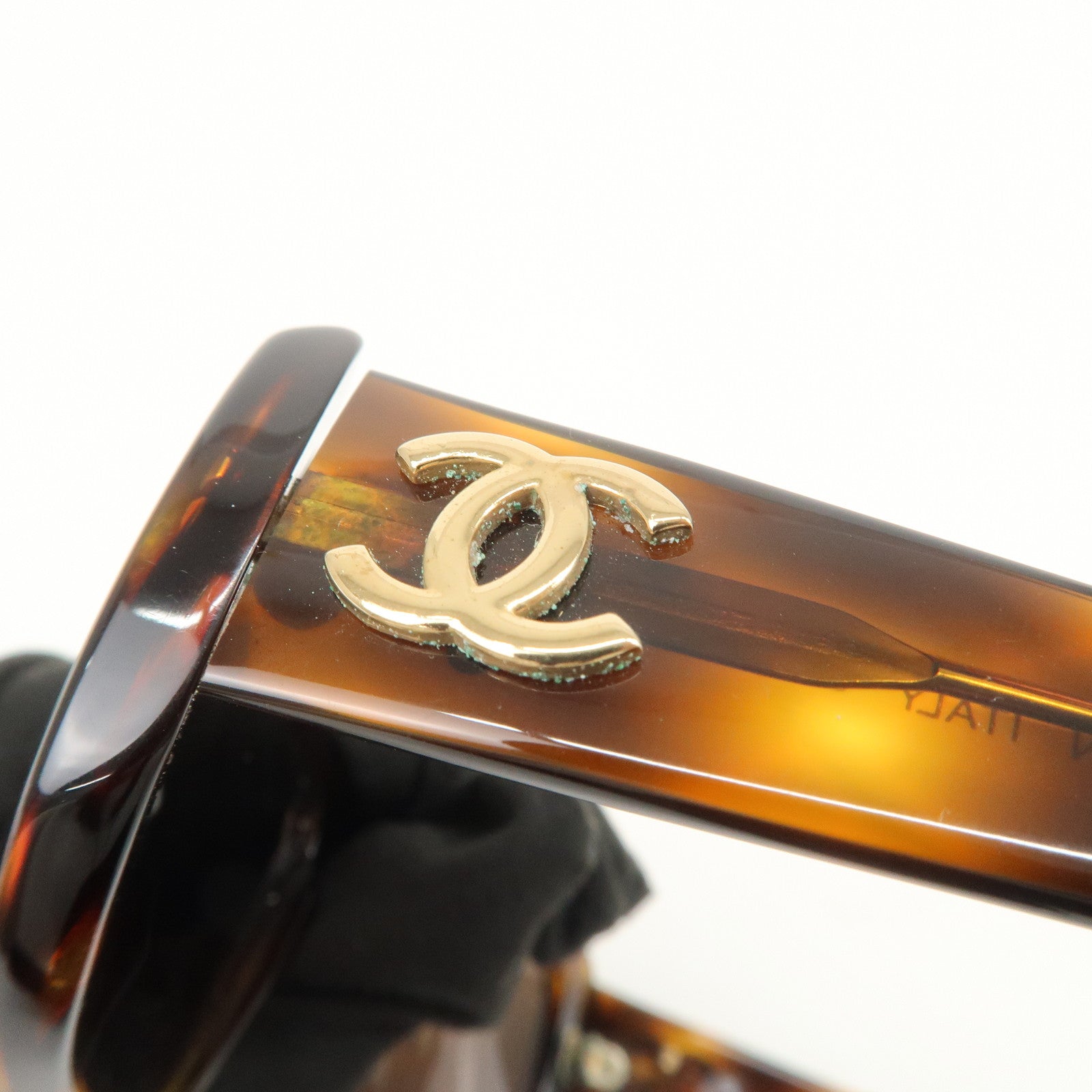 CHANEL COCOMark Plastic Sunglasses Brown 01454 91235