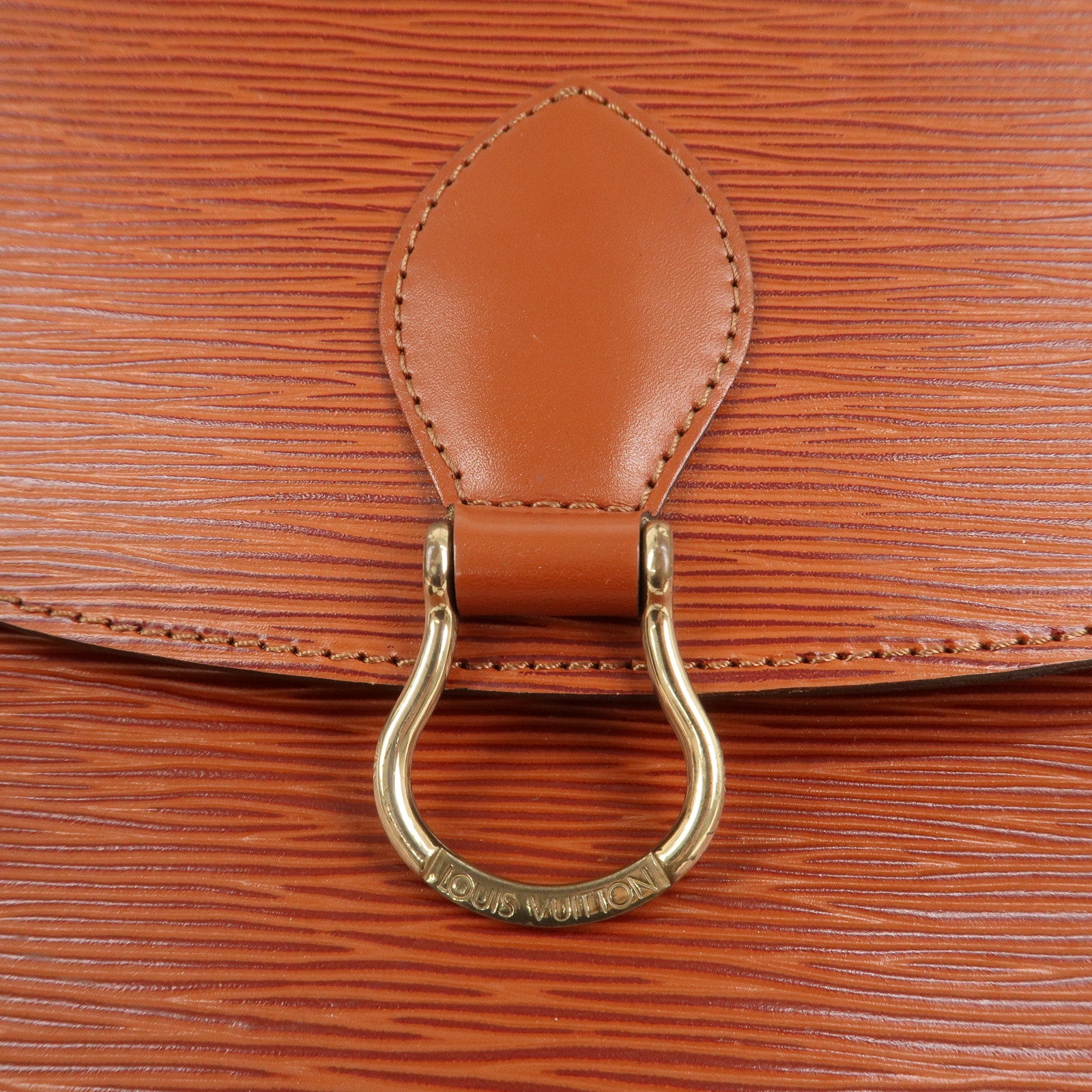 Louis Vuitton Epi Saint Cloud Shoulder Bag Kenya Brown M52193