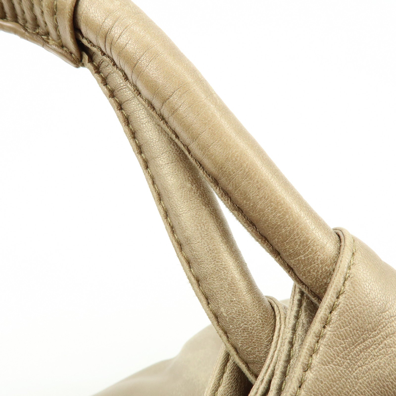 LOEWE Anagram Nappa Aire Leather Hand Bag Shoulder Bag Gold