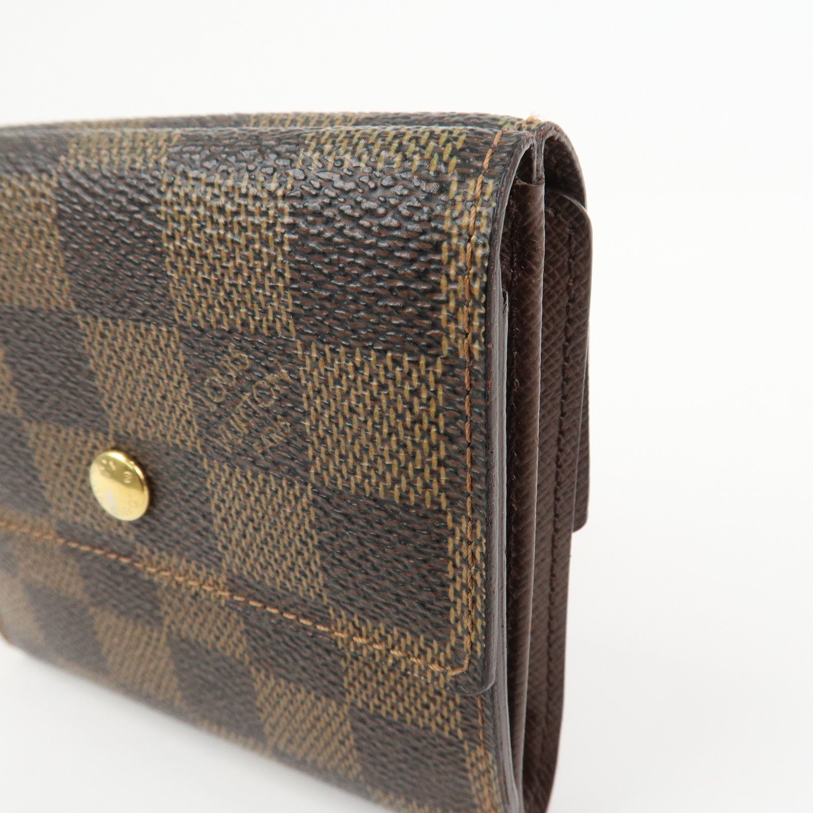 Louis Vuitton Damier Portefeuille Élise Bi-fold Wallet Brown N61654