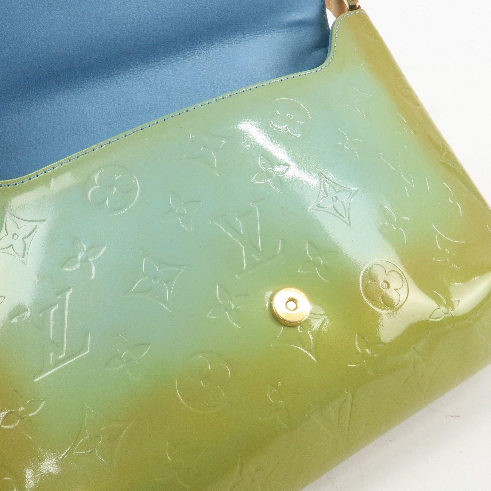 Louis Vuitton Vernis Thompson Street Shoulder Bag Baby Blue M91008