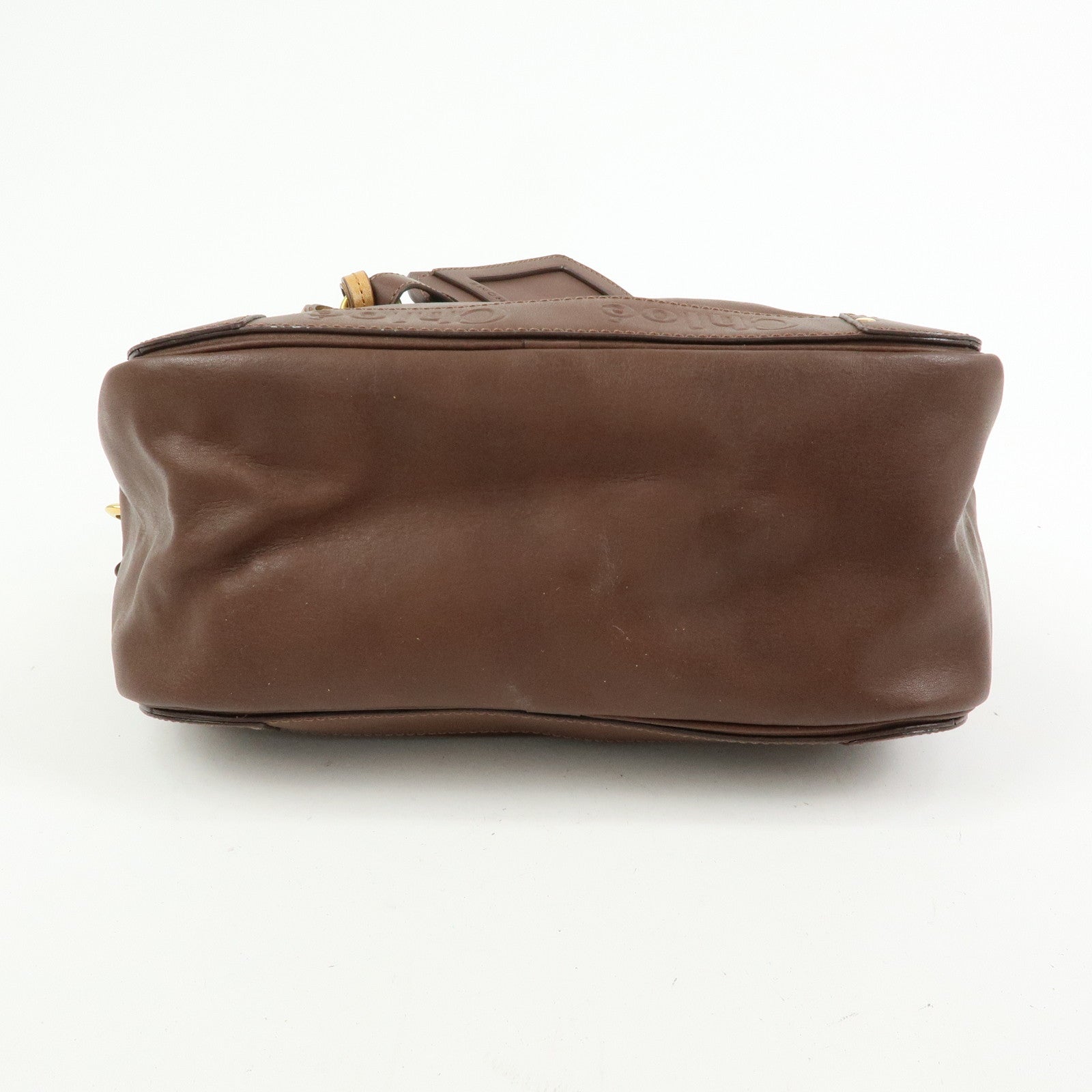 Chloe Eden Leather Shoulder Bag Crossbody Bag Tassel Dark Brown