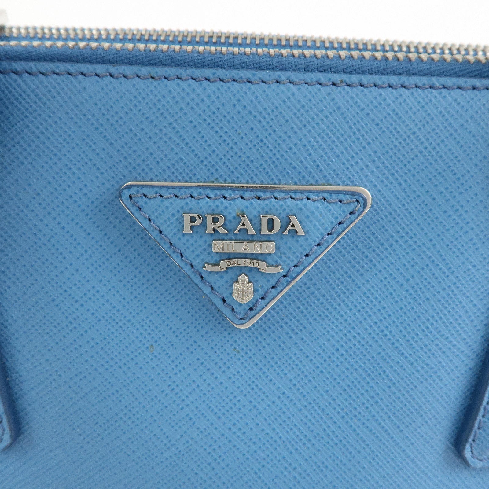 PRADA Traingle Logo Galleria 2Way Shoulder Bag Hand Bag 1BA863