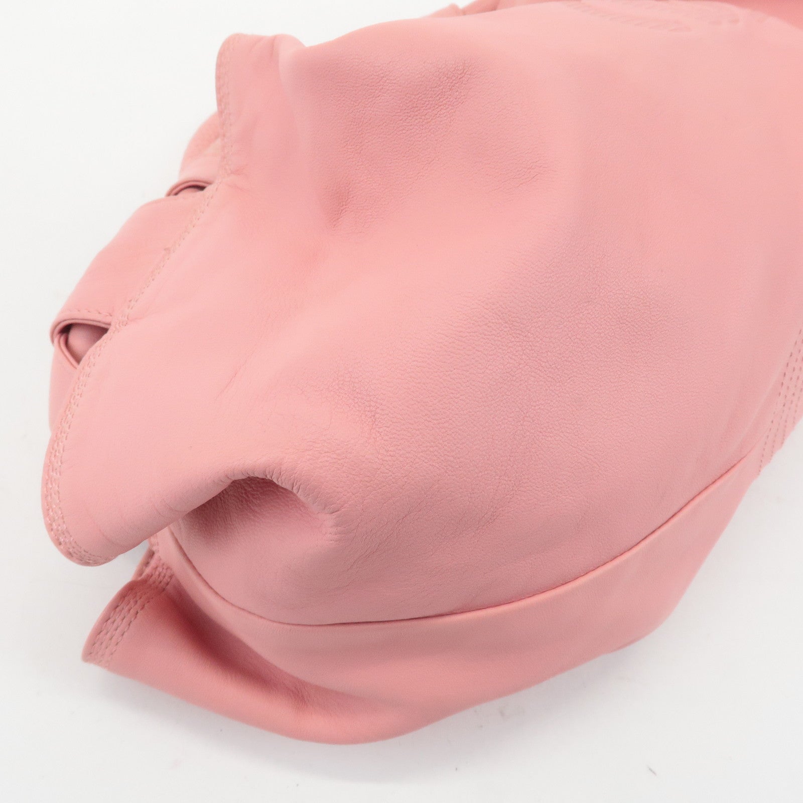 LOEWE Anagram Leather Nappa Aire Shoulder Hand Bag Pink Used