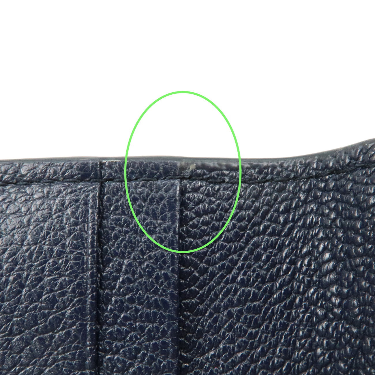 MIUMIU Logo Madras Leather Card Case Pass Case Navy 5MC320 Used