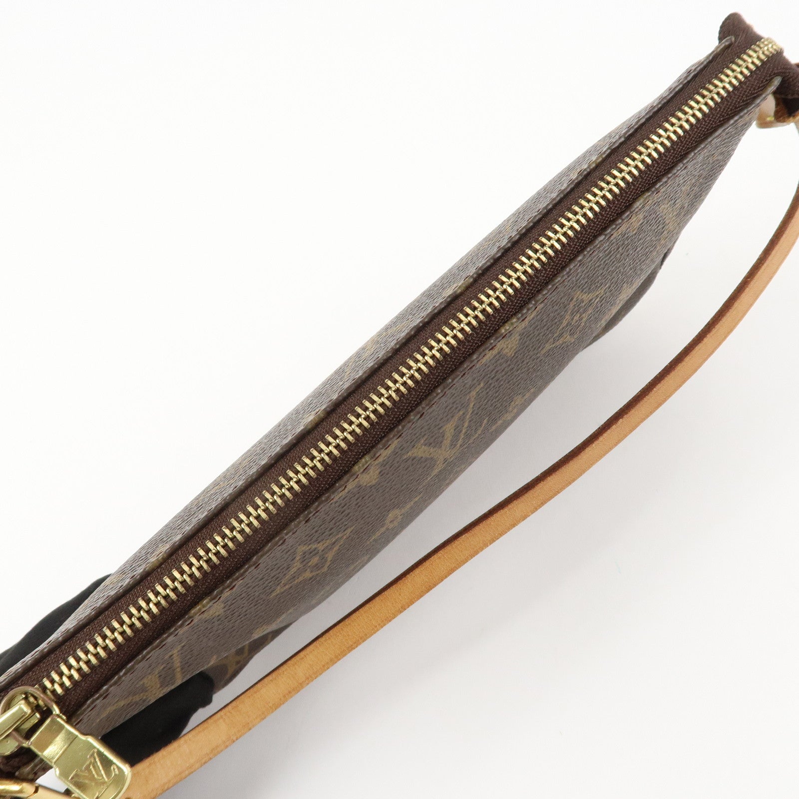 Louis Vuitton Monogram Pochette Accessoires Hand Bag Brown M51980 Used