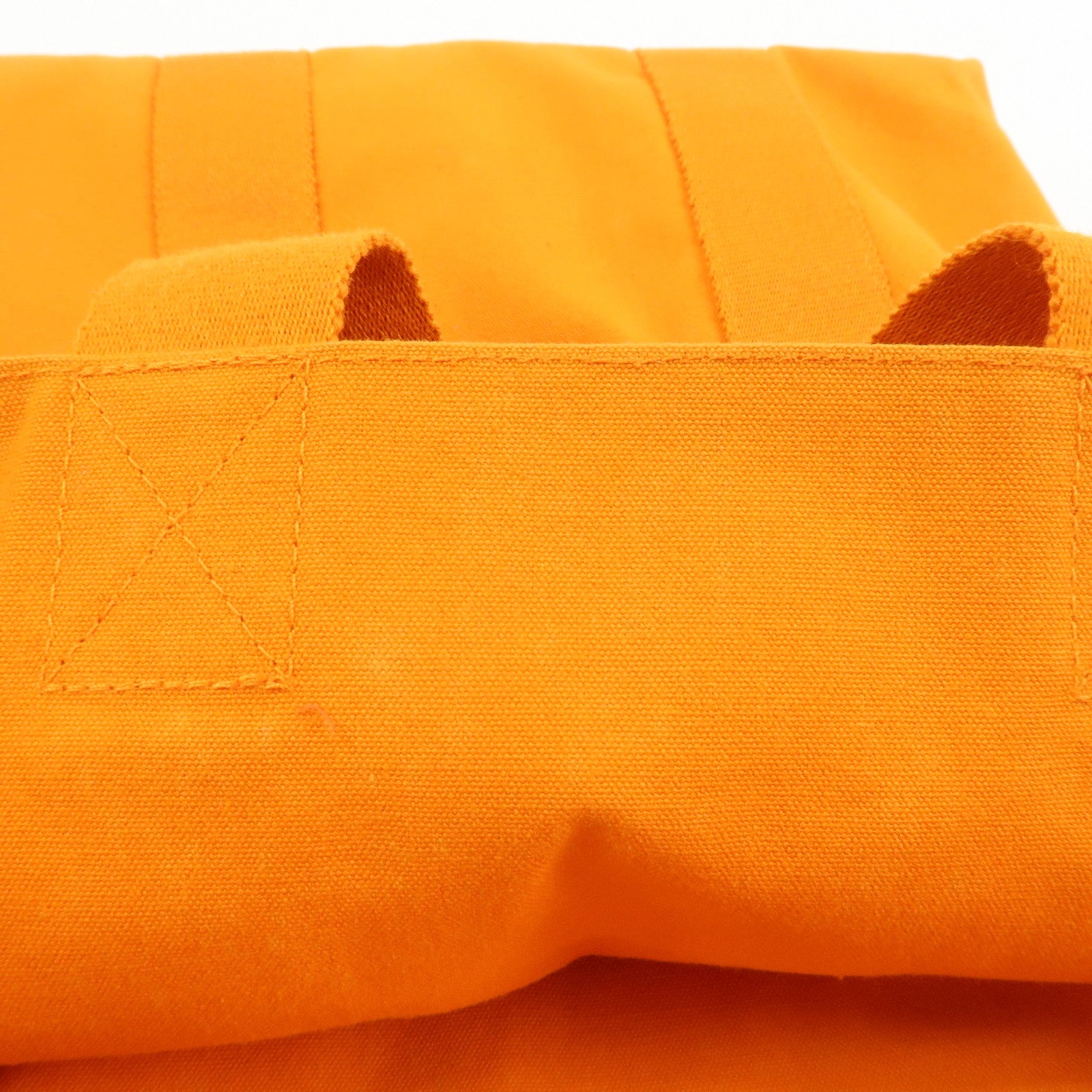 HERMES Fourre Tout Cabas Canvas Hawaii Limited Tote Bag Orange