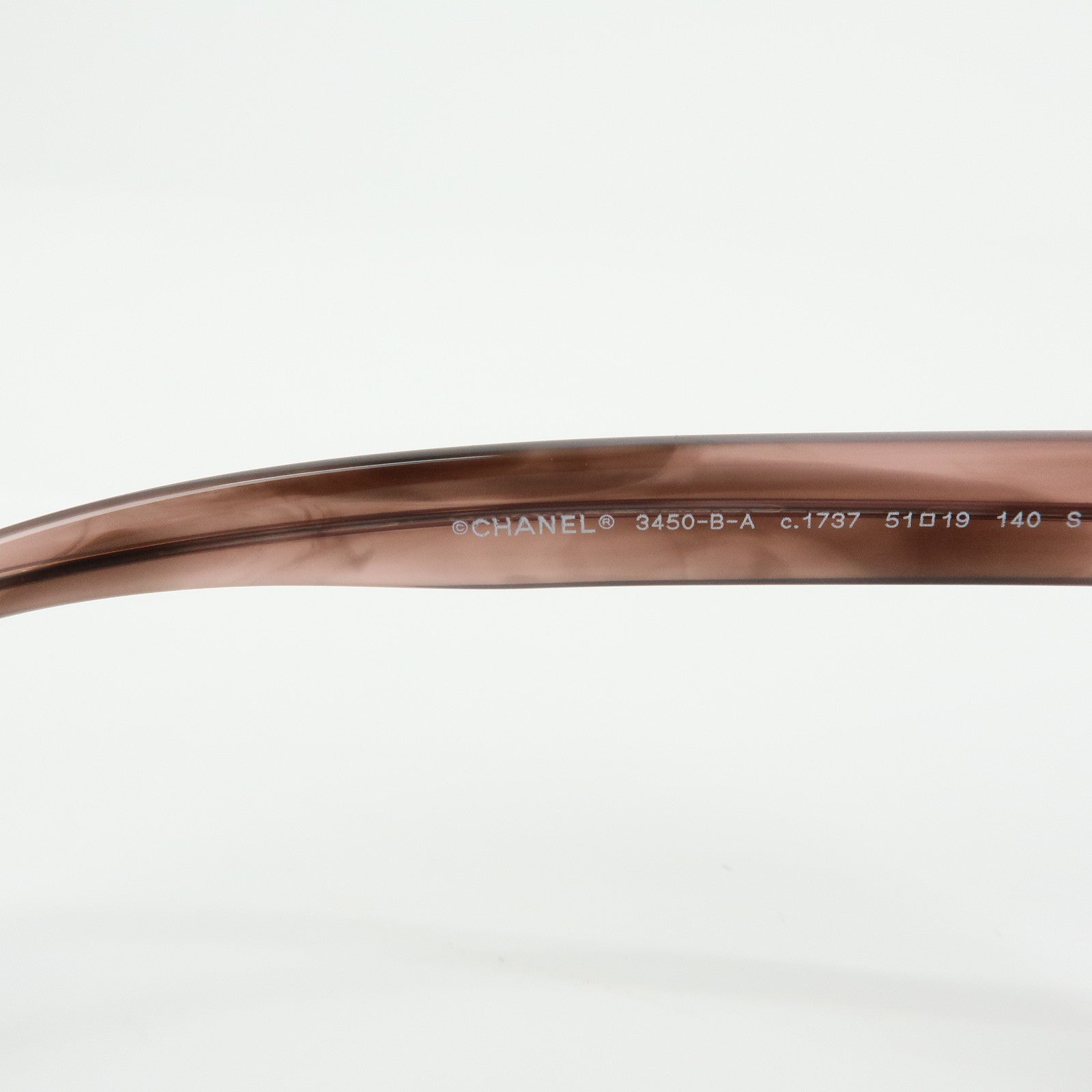 CHANEL COCO Mark Plastic Glasses Fashion Glasses Brown 3450-B-A