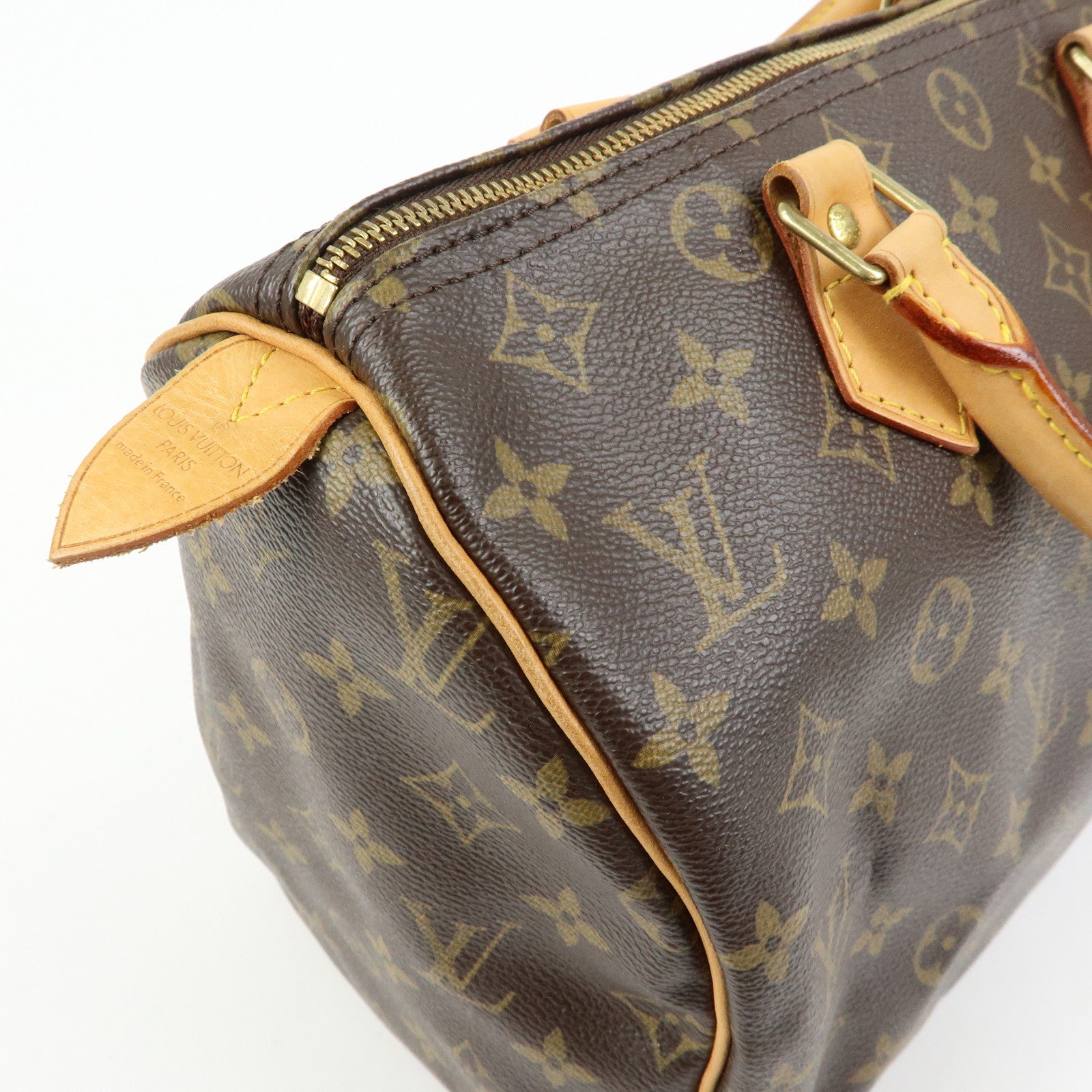Louis Vuitton Monogram Speedy 30 Boston Bag Hand Bag Brown M41526