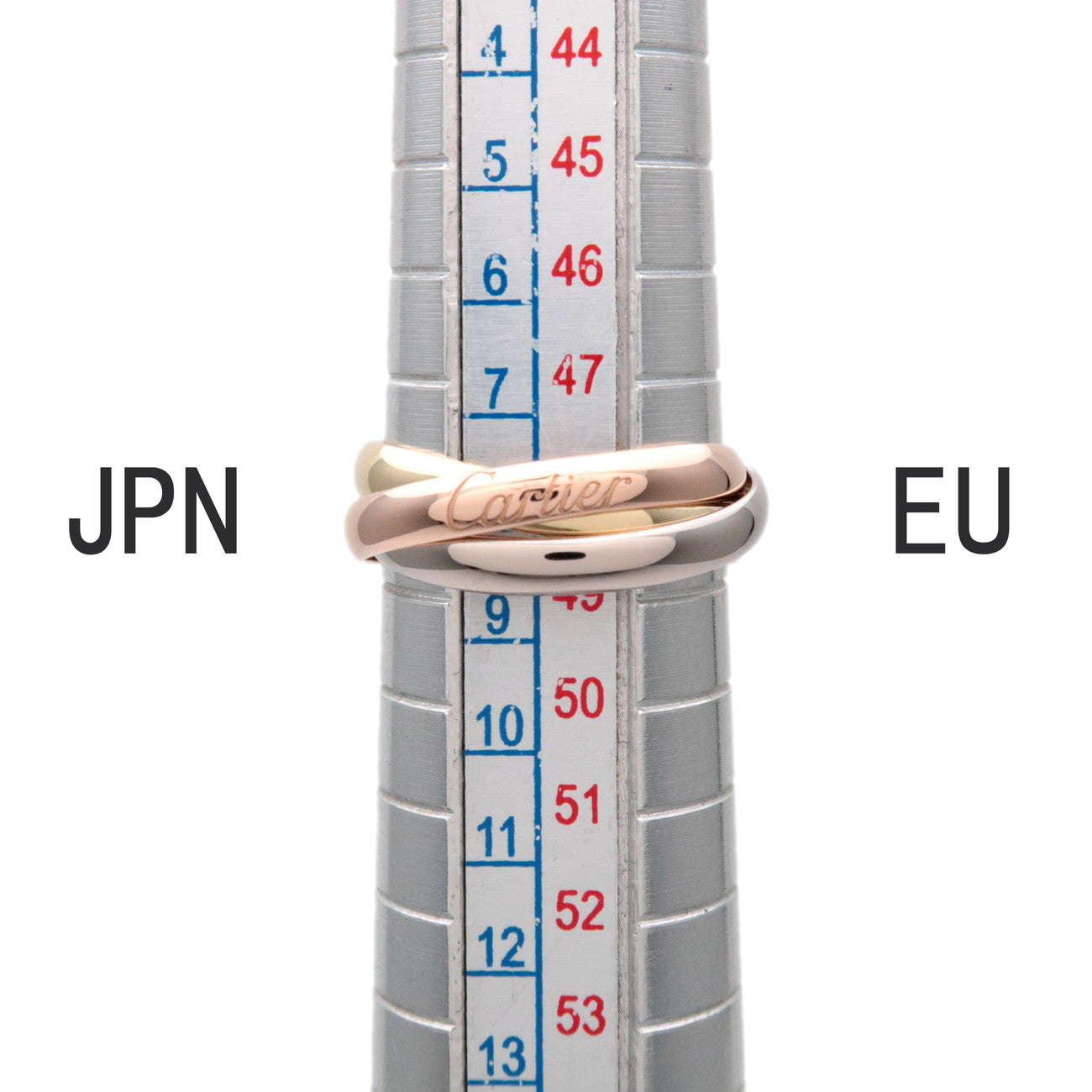 Cartier Trinity Ring SM K18 750YG/WG/PG #48 US5 EU48 HK10