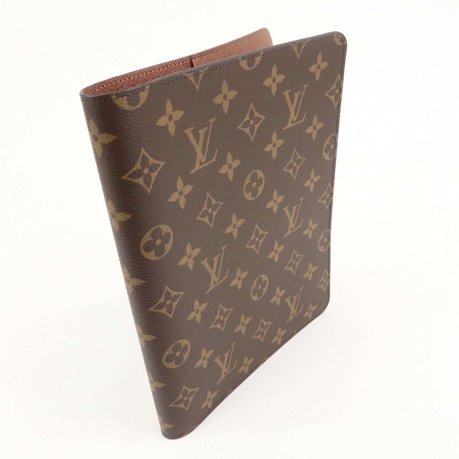Louis Vuitton Monogram Agenda Bureau Planner Cover Brown R20100